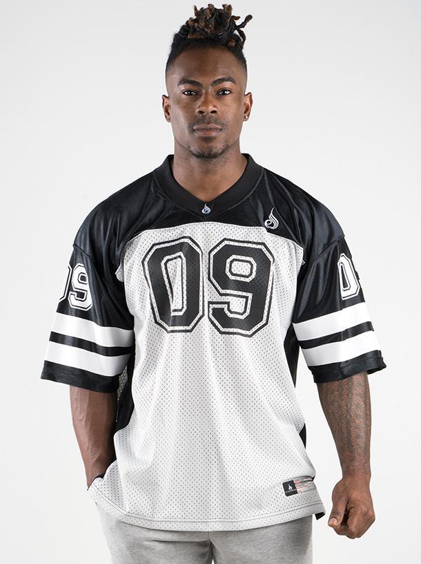 Mens Varsity Jersey - Black/Grey 1 Mens Varsity Jersey - Black/Grey