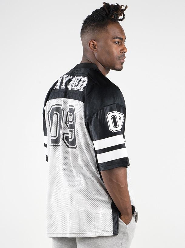 Mens Varsity Jersey - Black/Grey 3 Mens Varsity Jersey - Black/Grey