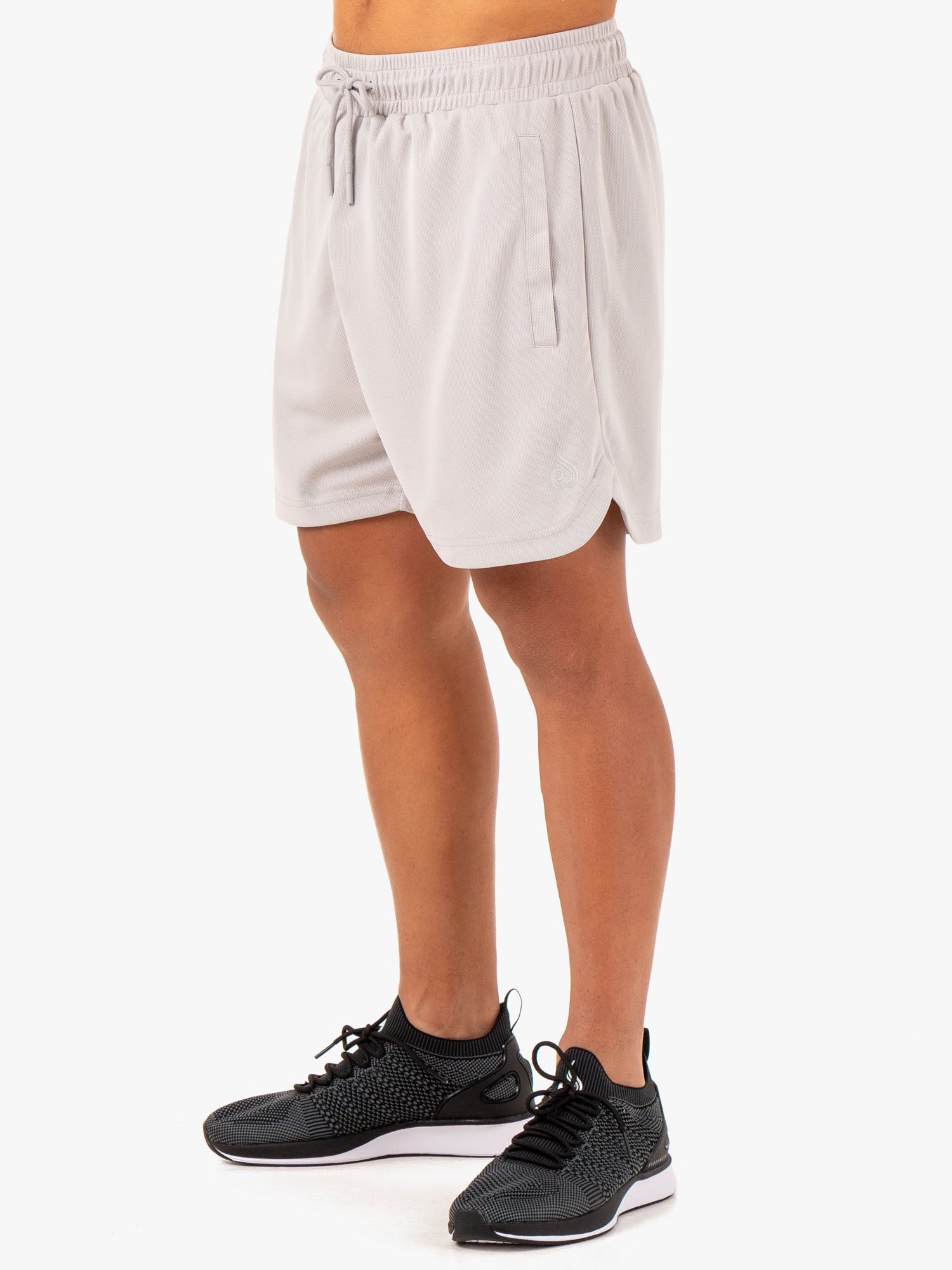 Mesh Training Shorts - Snow Grey 3 Mesh Training Shorts - Snow Grey