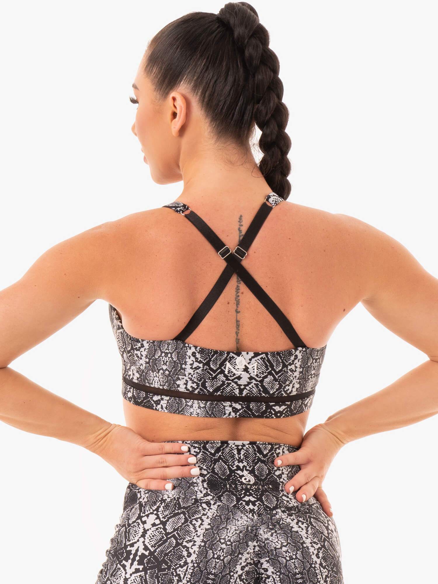 NEM X RW Sports Bra - White Snake 2 NEM X RW Sports Bra - White Snake