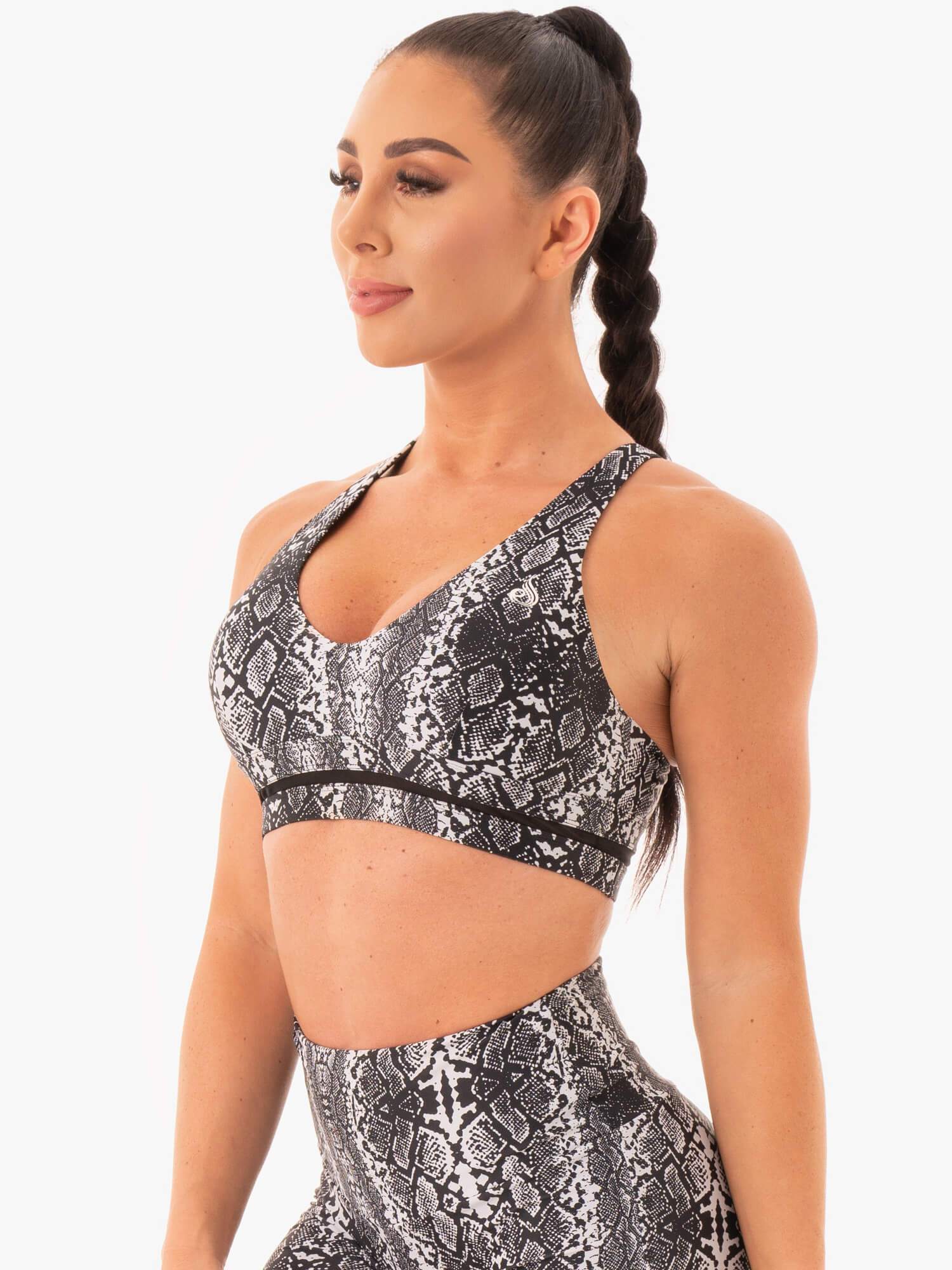 NEM X RW Sports Bra - White Snake 3 NEM X RW Sports Bra - White Snake