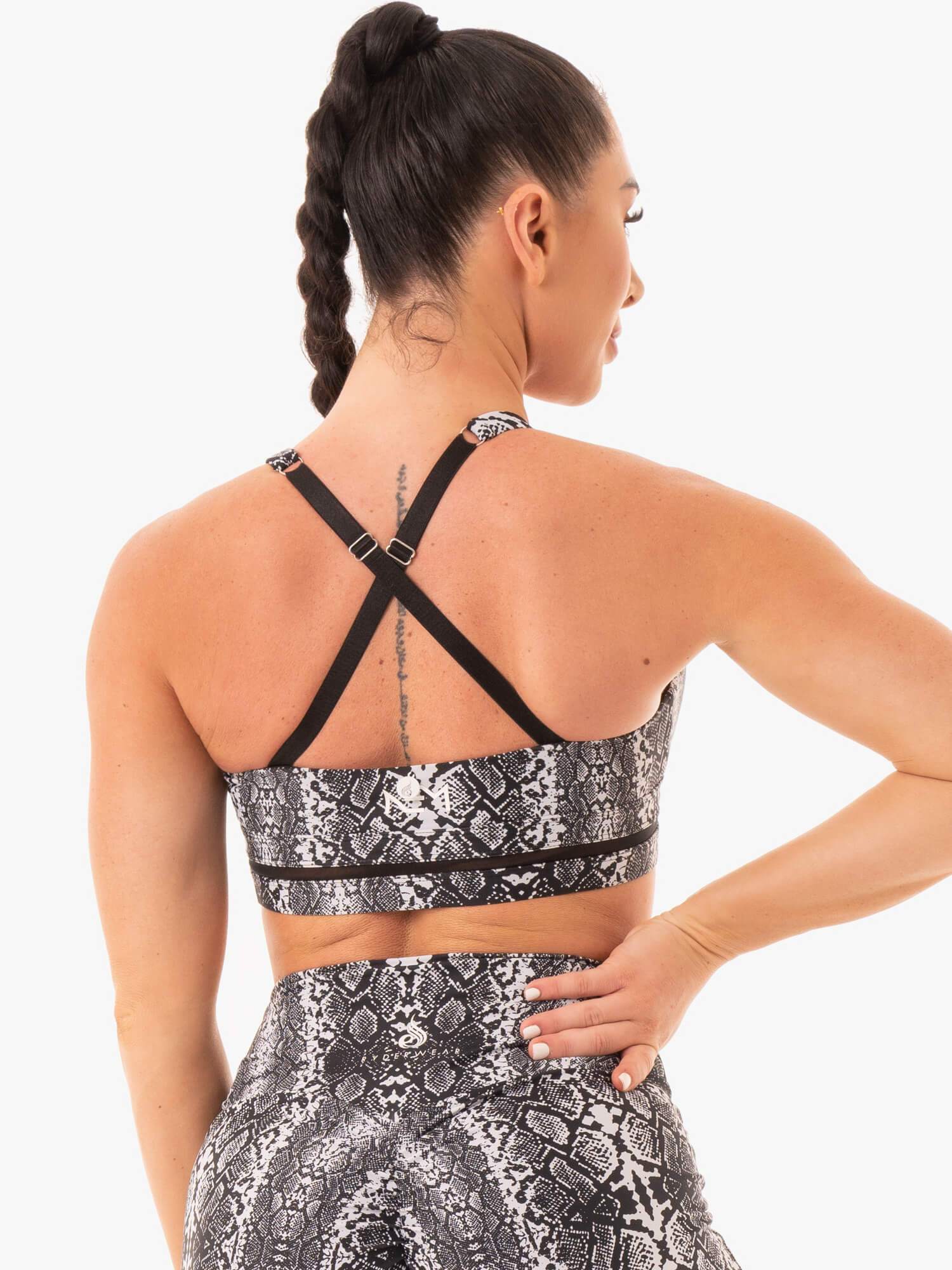 NEM X RW Sports Bra - White Snake 5 NEM X RW Sports Bra - White Snake