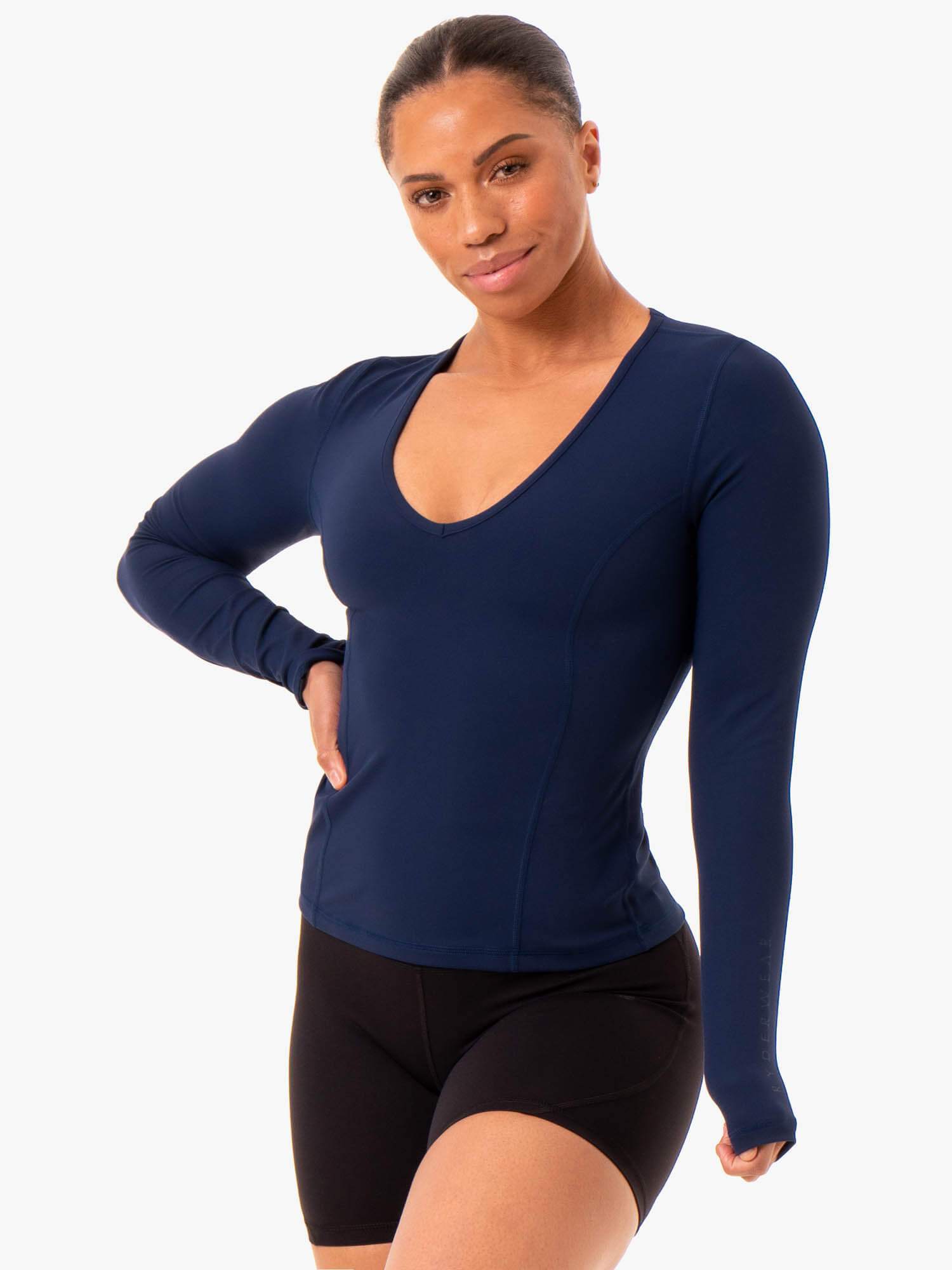 NKD Align Long Sleeve Training Top - Navy 3 NKD Align Long Sleeve Training Top - Navy