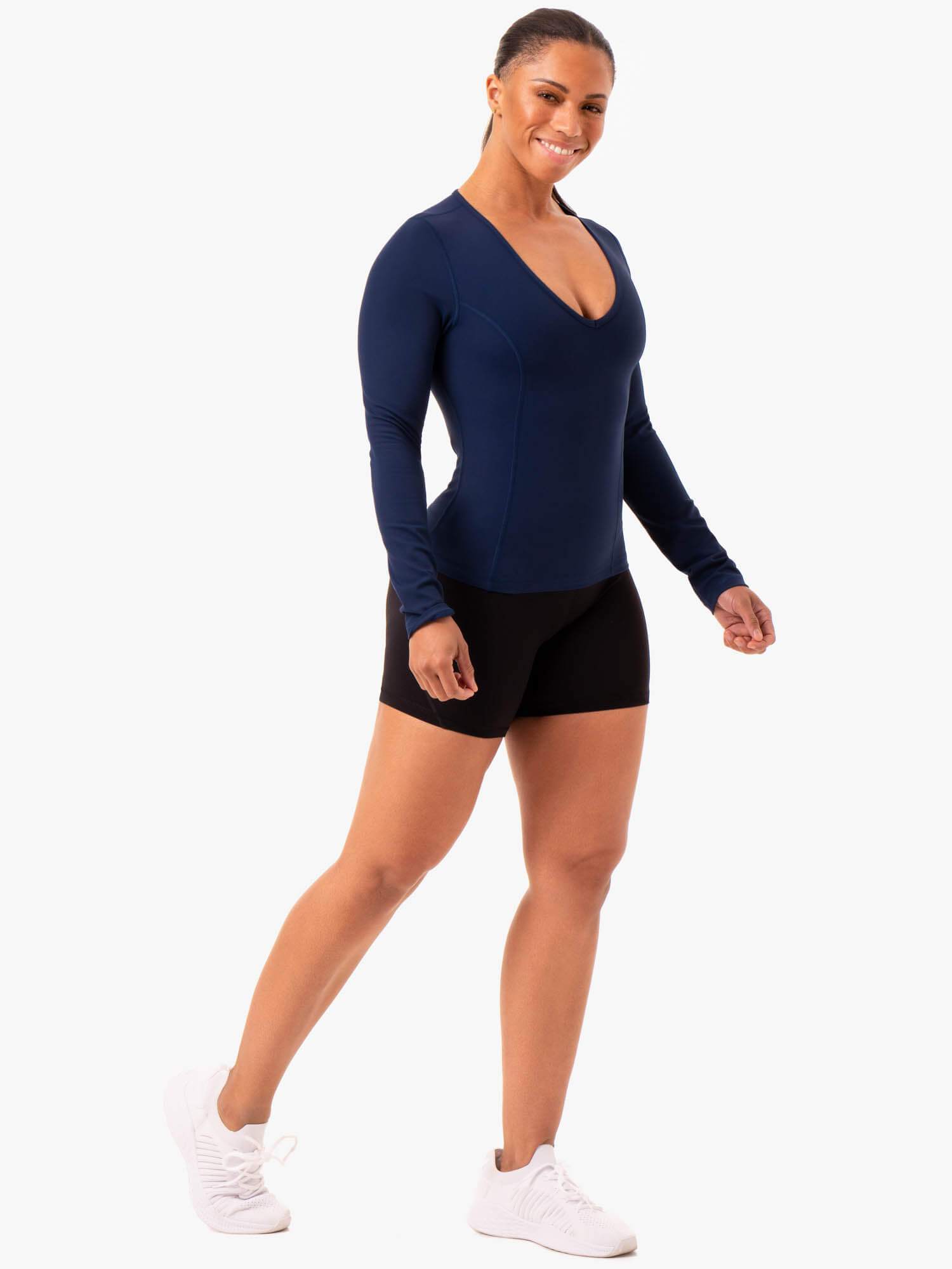 NKD Align Long Sleeve Training Top - Navy 4 NKD Align Long Sleeve Training Top - Navy