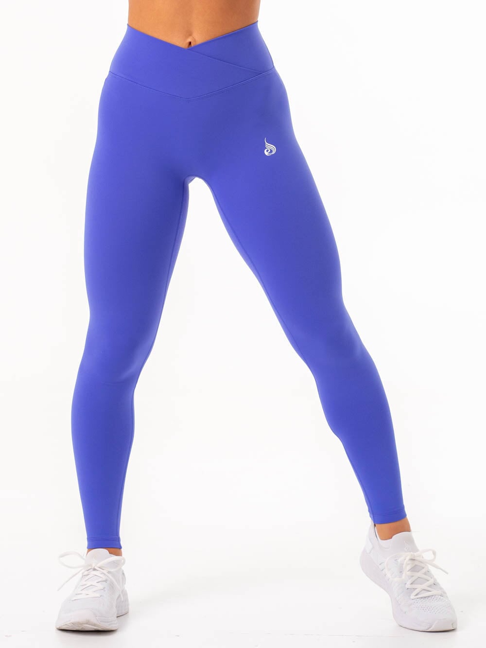 NKD Cross Waist Band Leggings - Cobalt 4 NKD Cross Waist Band Leggings - Cobalt