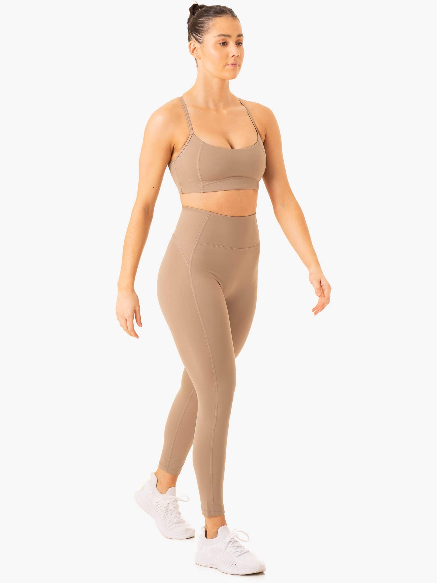 NKD Frame High Waisted Leggings - Latte 6 NKD Frame High Waisted Leggings - Latte