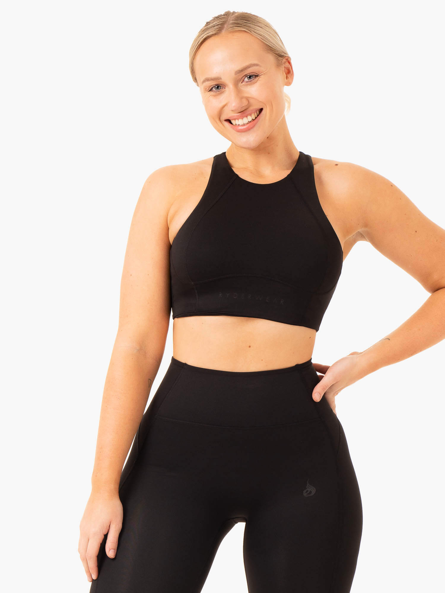 NKD Frame Long Line Sports Bra - Black 2 NKD Frame Long Line Sports Bra - Black