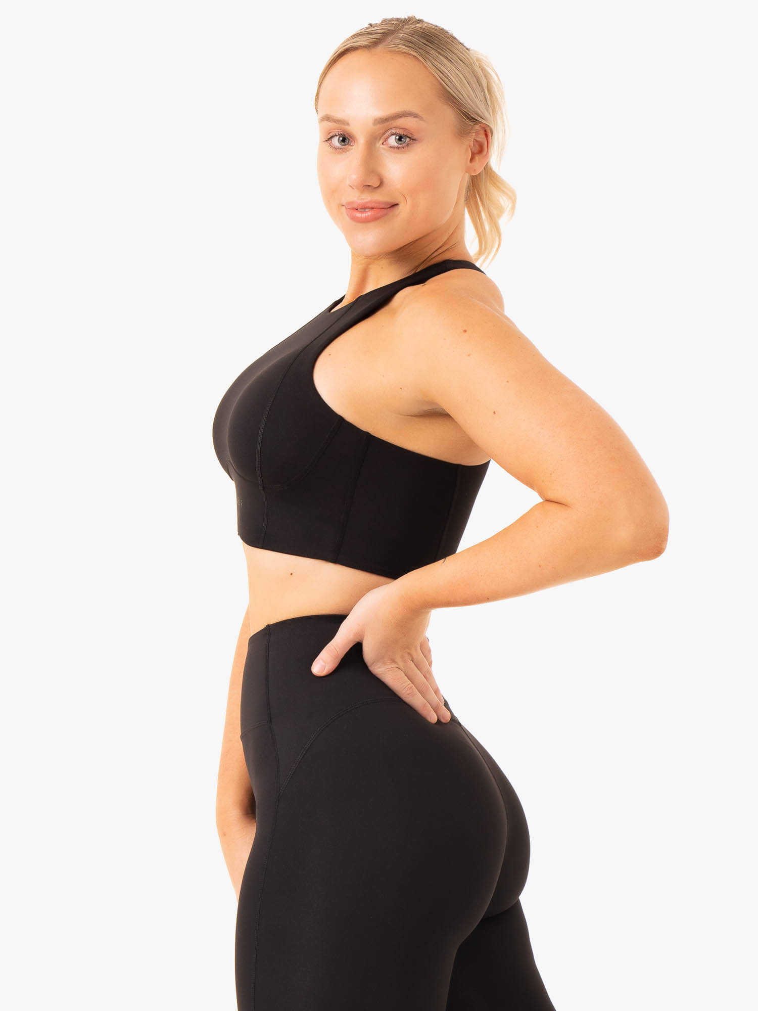 NKD Frame Long Line Sports Bra - Black 4 NKD Frame Long Line Sports Bra - Black