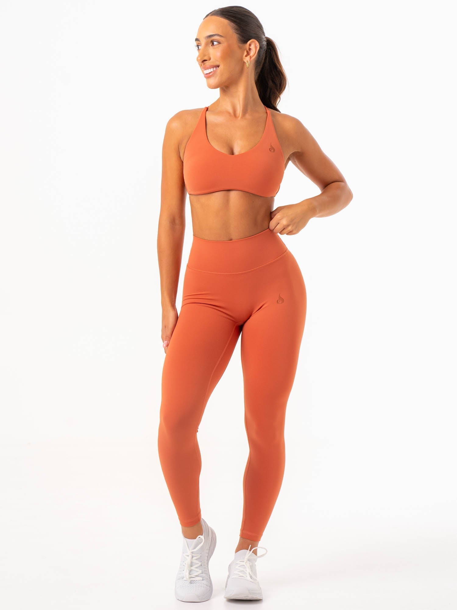 NKD High Waisted Scrunch Leggings - Terracotta 3 NKD High Waisted Scrunch Leggings - Terracotta