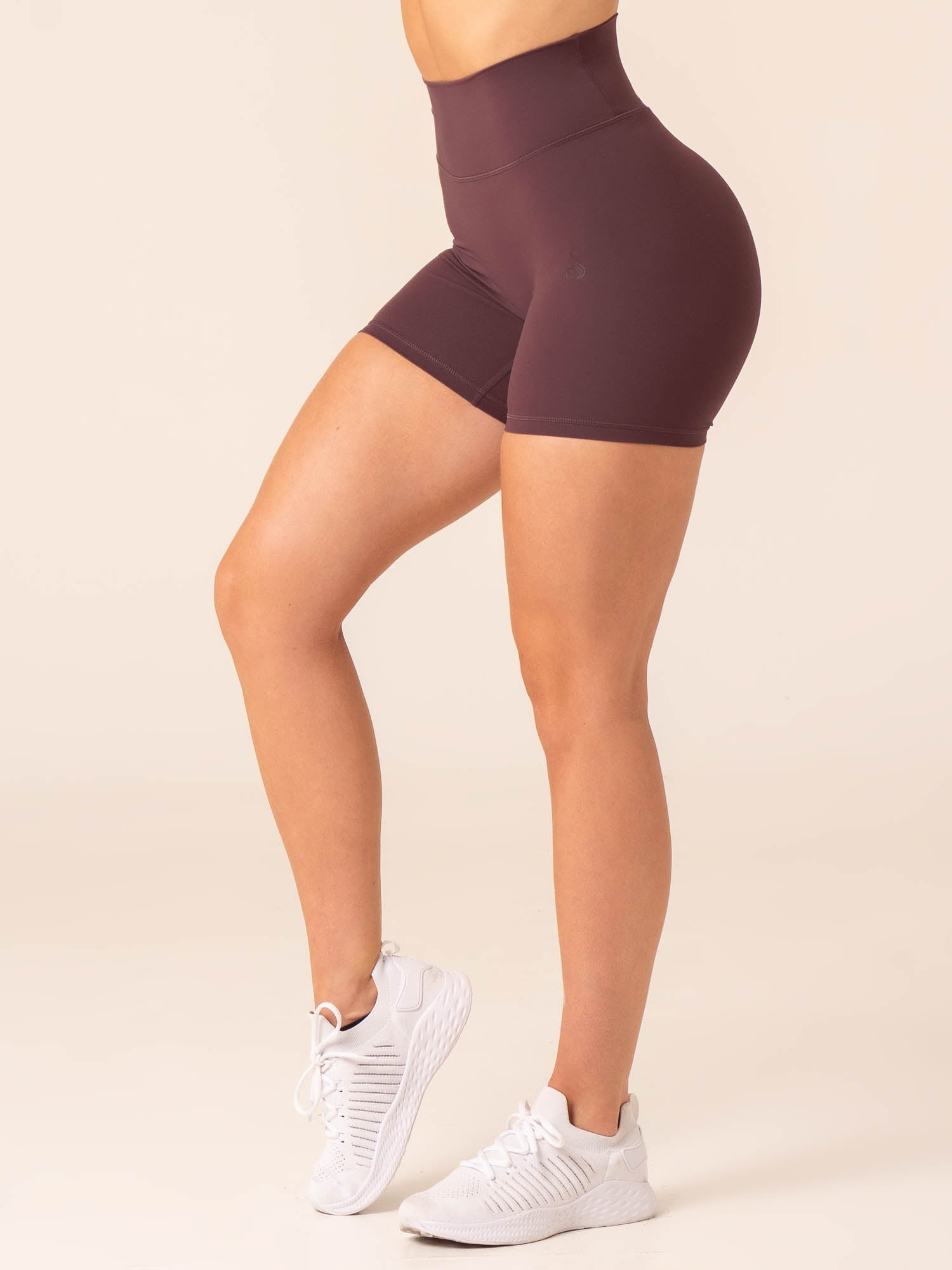 NKD High Waisted Scrunch Shorts - Plum 5 NKD High Waisted Scrunch Shorts - Plum