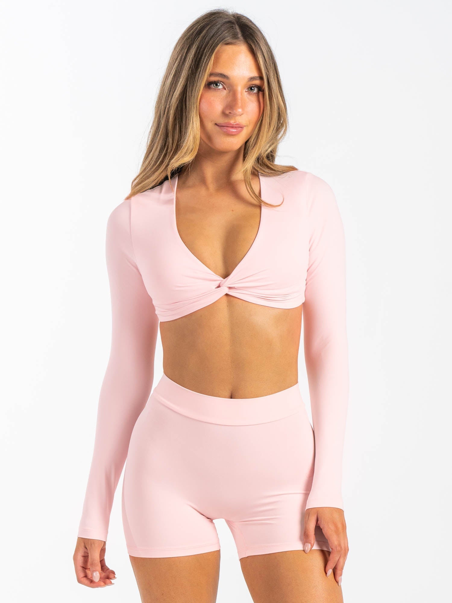 NKD Knot Long Sleeve Top - Pink Musk 1 NKD Knot Long Sleeve Top - Pink Musk