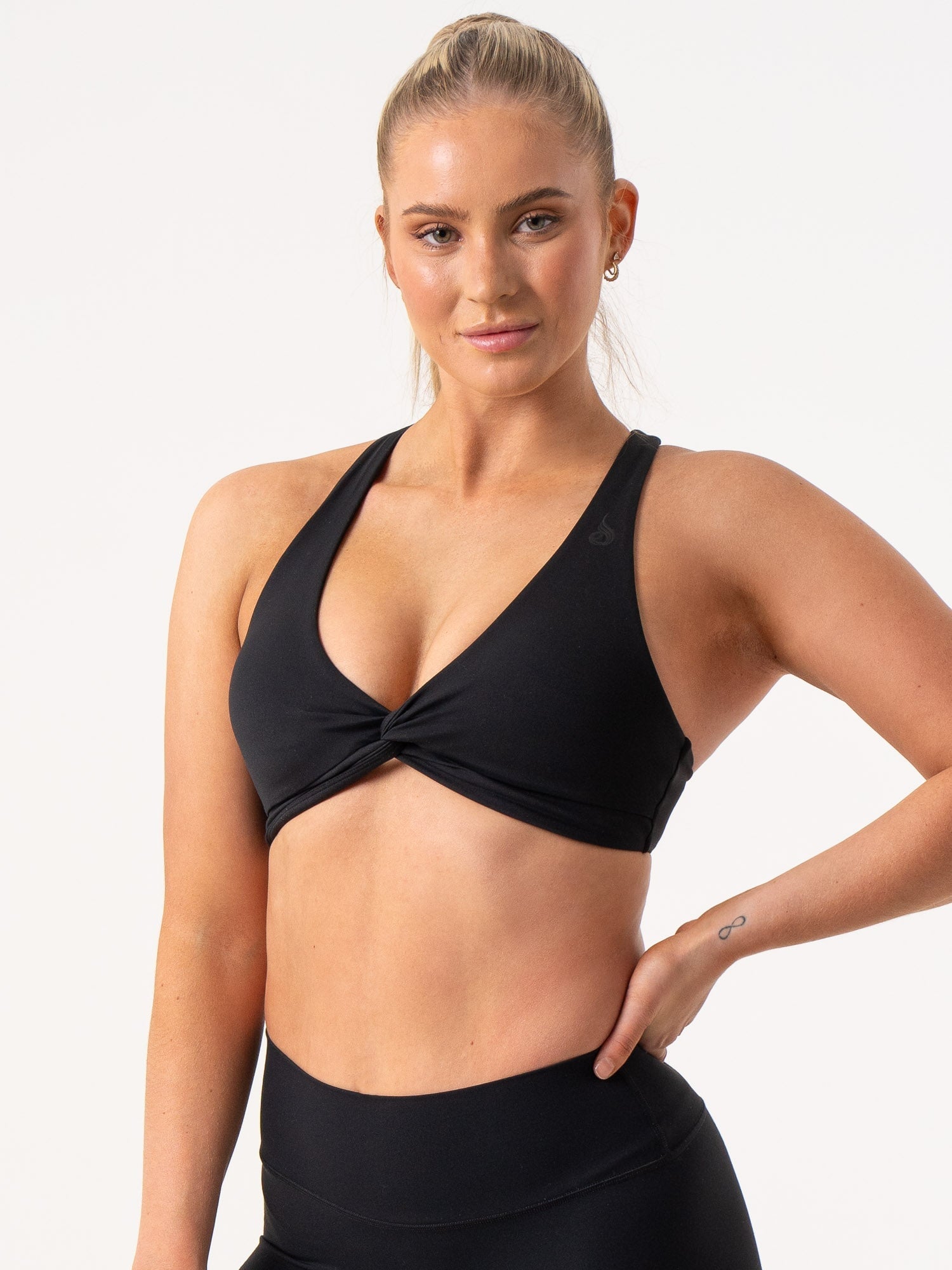NKD Knot Sports Bra - Black 3 NKD Knot Sports Bra - Black