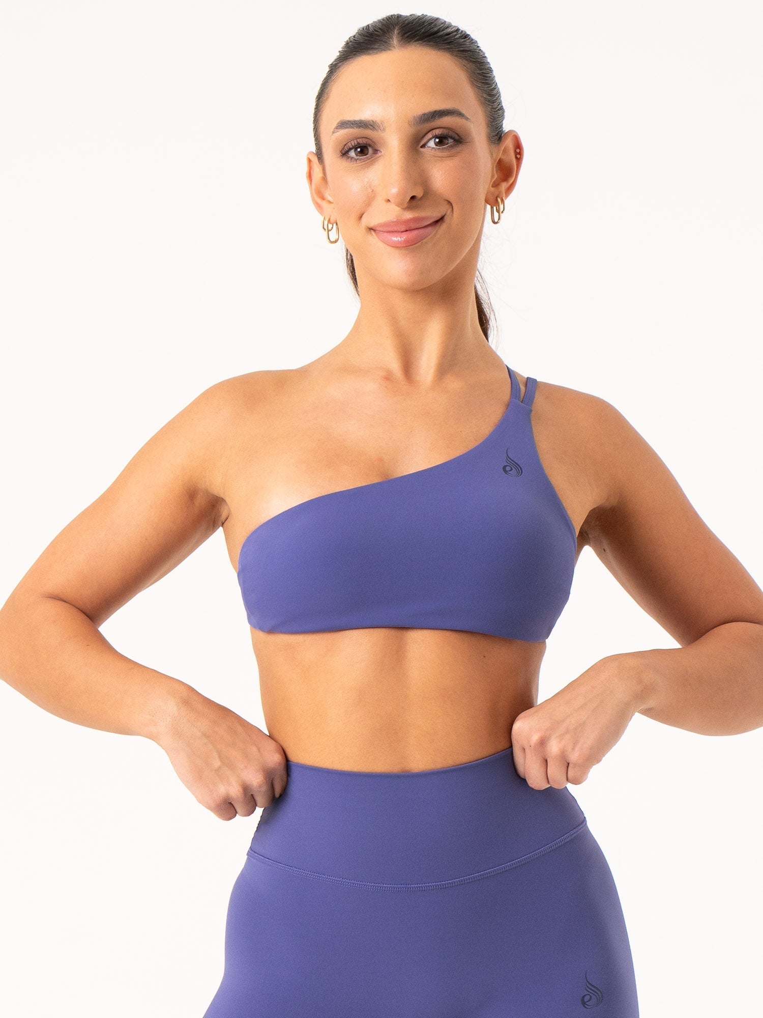 NKD One Shoulder Sports Bra - Indigo 1 NKD One Shoulder Sports Bra - Indigo