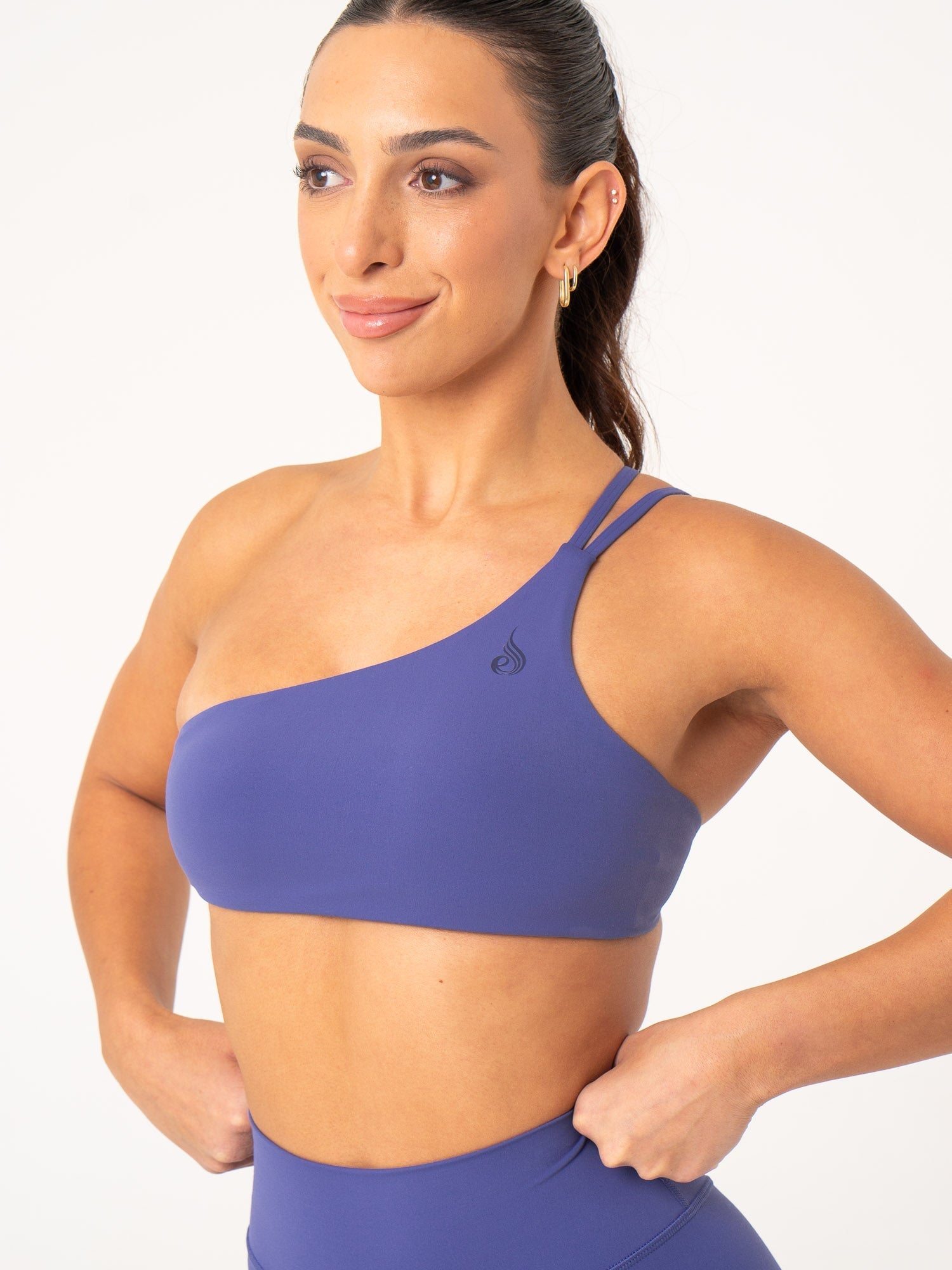 NKD One Shoulder Sports Bra - Indigo 3 NKD One Shoulder Sports Bra - Indigo