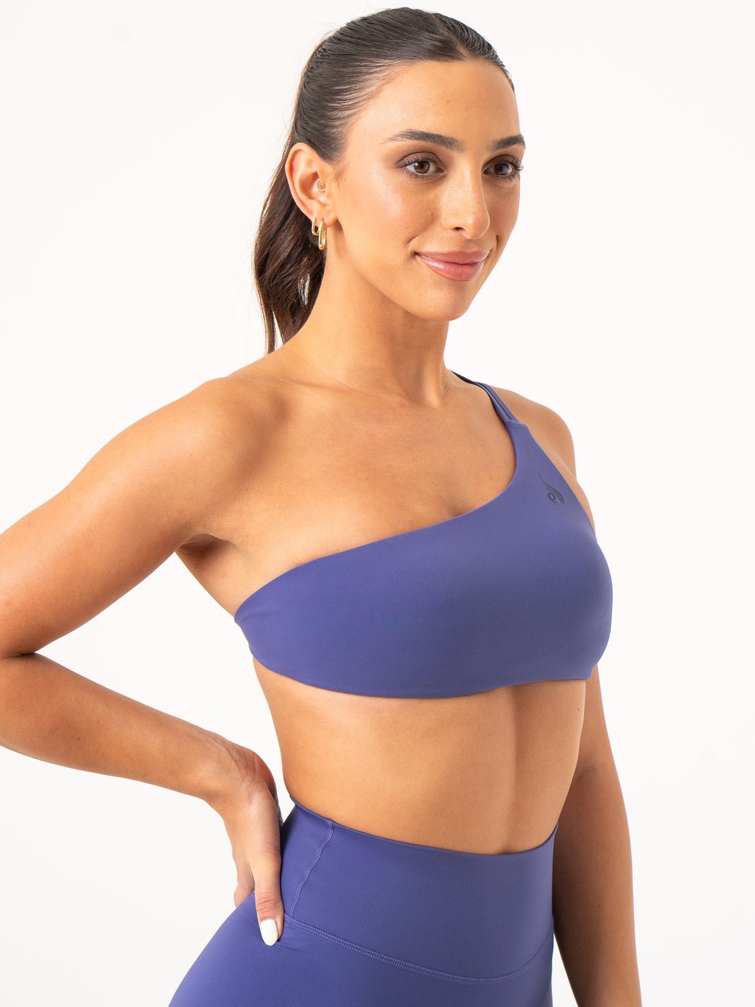 NKD One Shoulder Sports Bra - Indigo 4 NKD One Shoulder Sports Bra - Indigo