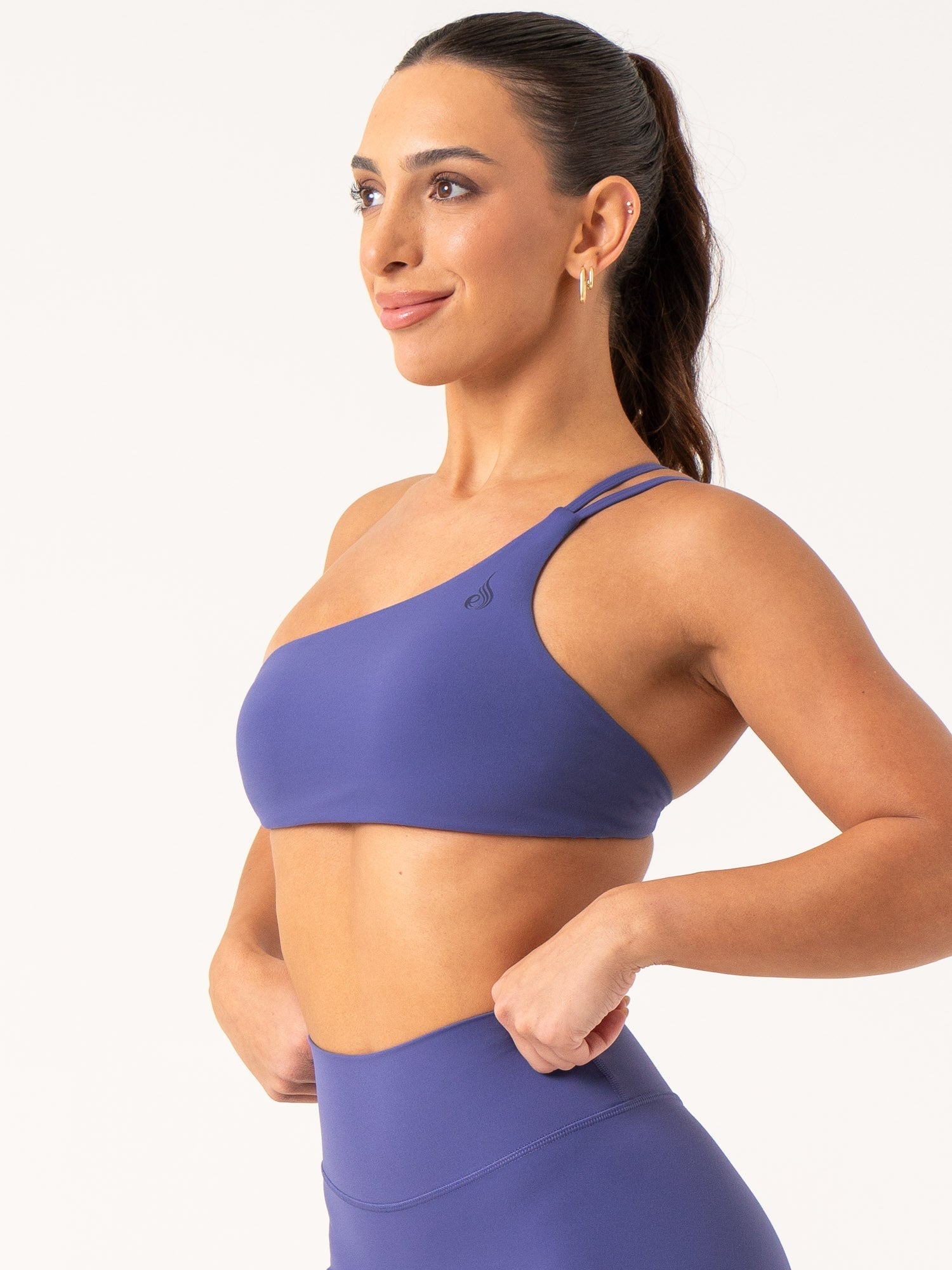 NKD One Shoulder Sports Bra - Indigo 5 NKD One Shoulder Sports Bra - Indigo