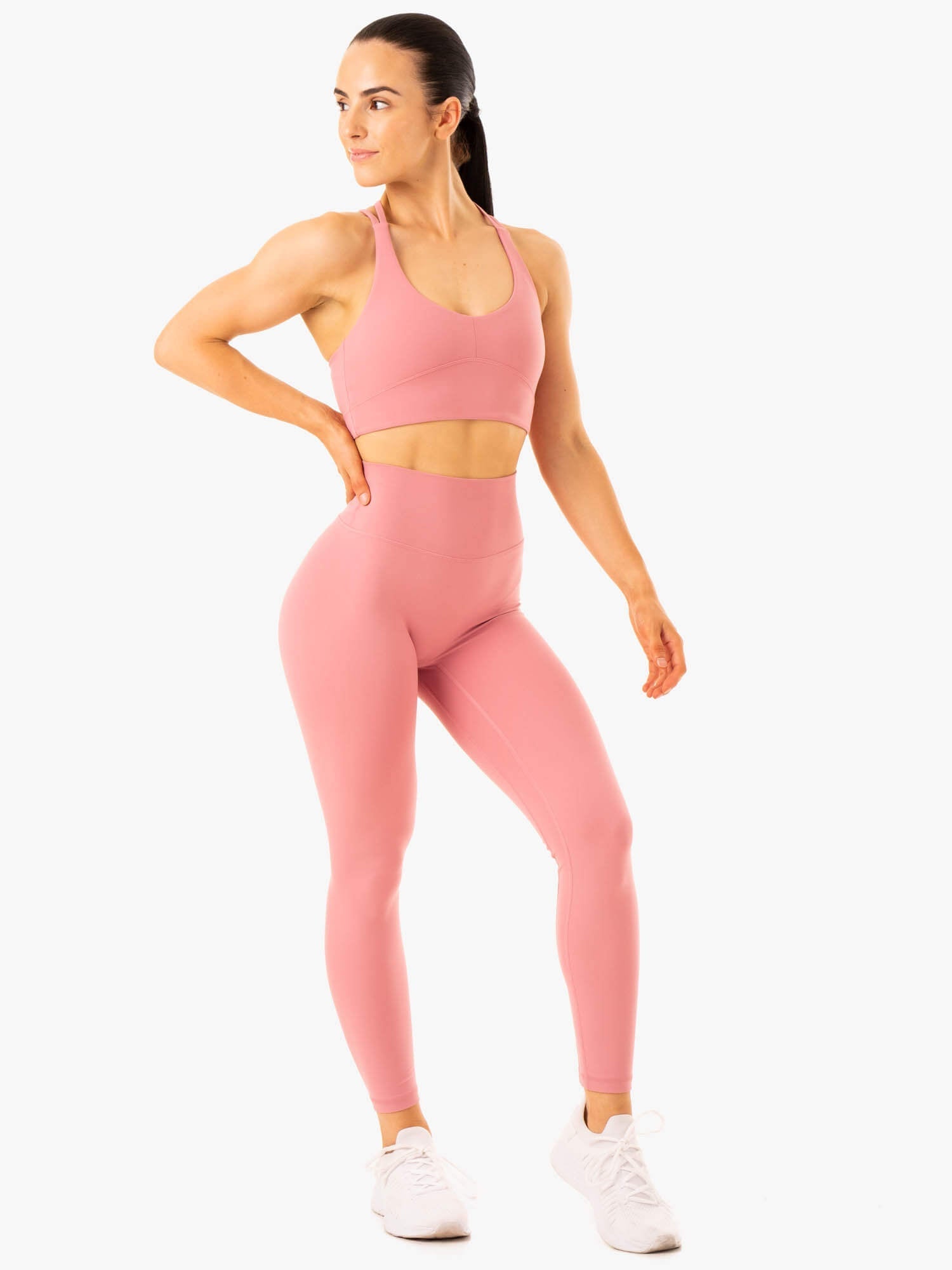 NKD Refine High Waisted Leggings - Dusty Pink 4 NKD Refine High Waisted Leggings - Dusty Pink