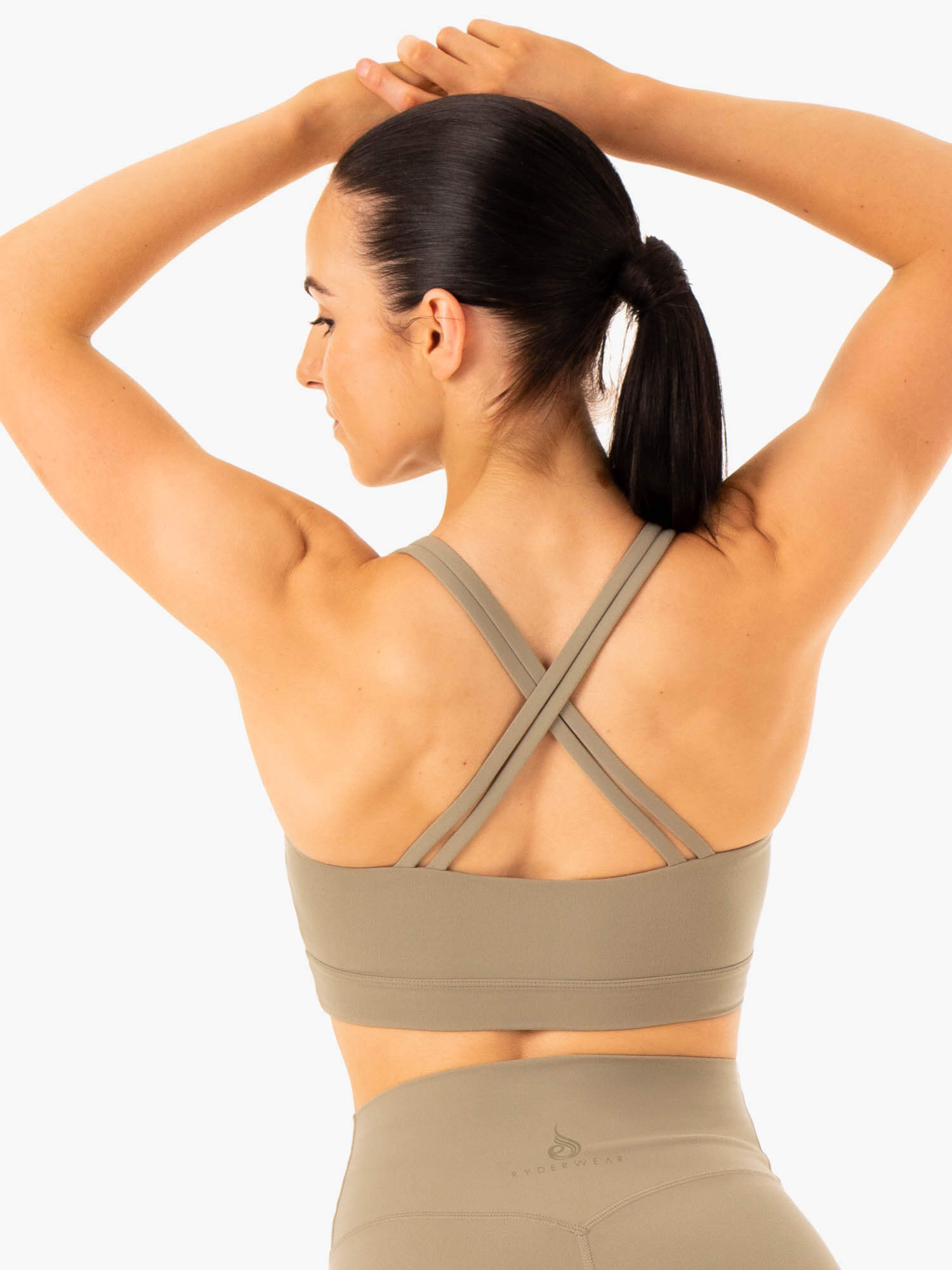 NKD Refine Sports Bra - Khaki 2 NKD Refine Sports Bra - Khaki