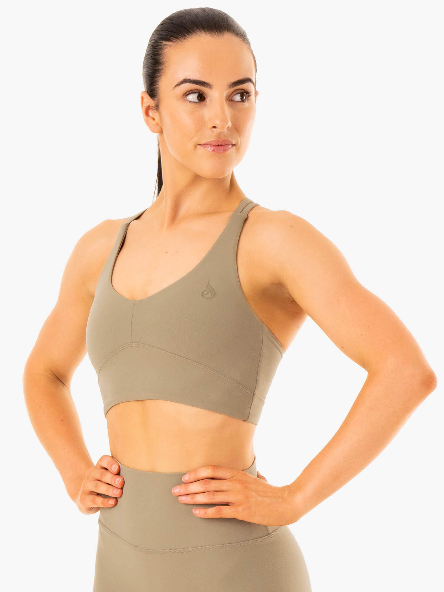 NKD Refine Sports Bra - Khaki 3 NKD Refine Sports Bra - Khaki