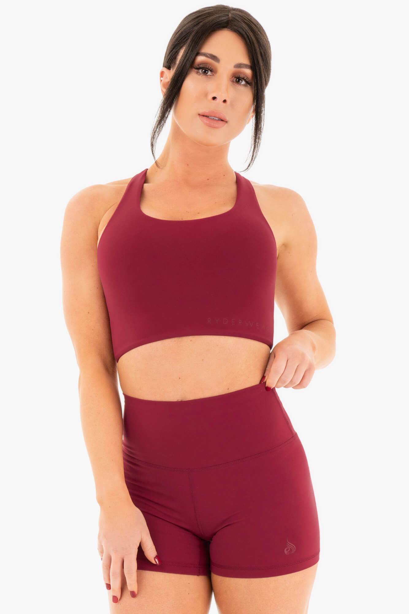 NKD Sports Bra - Berry Red 1 NKD Sports Bra - Berry Red