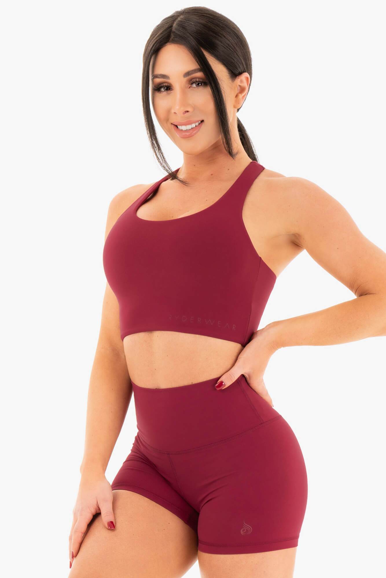 NKD Sports Bra - Berry Red 3 NKD Sports Bra - Berry Red