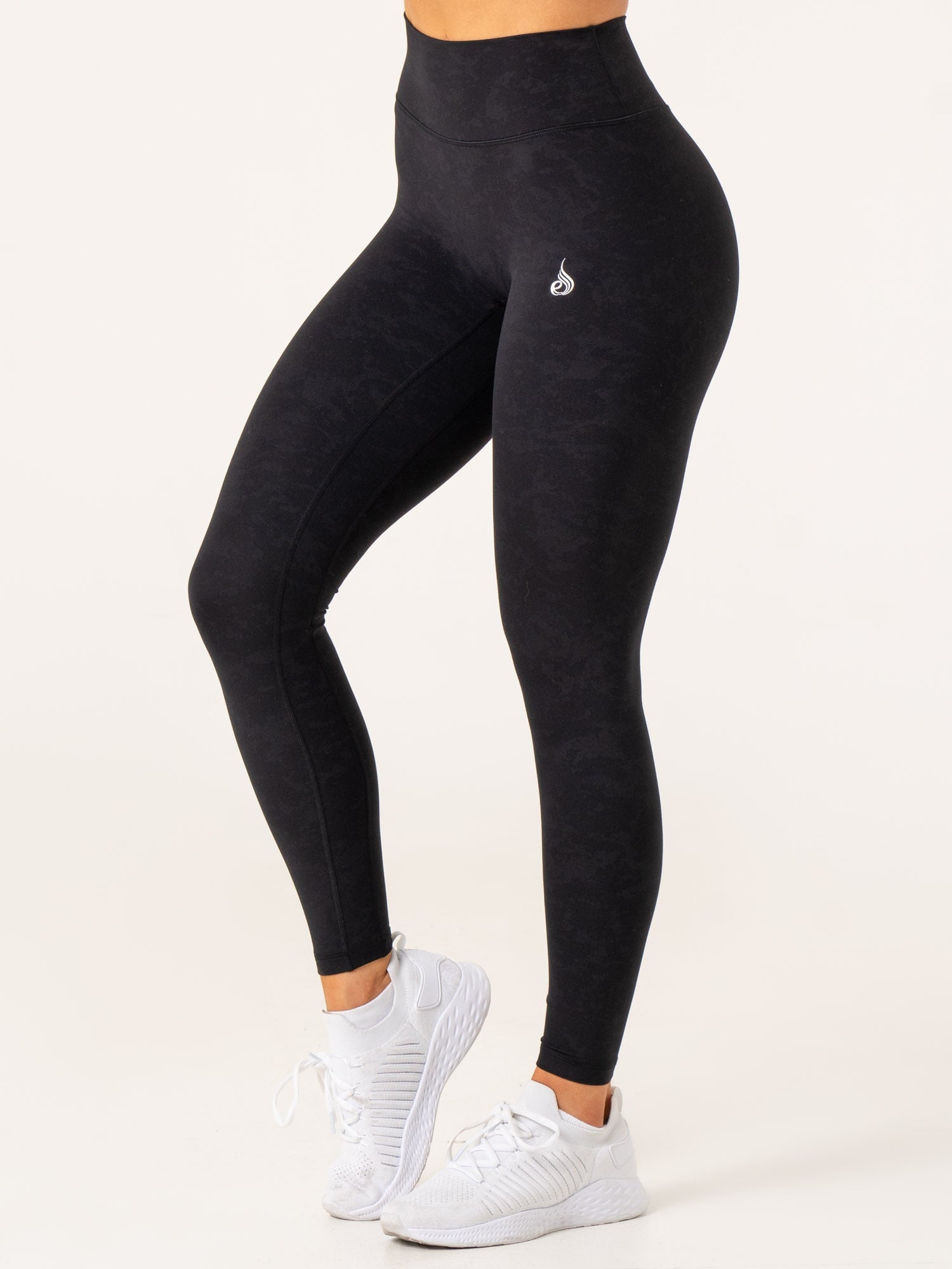 NKD Stonewash High Waisted Leggings - Black Stonewash 2 NKD Stonewash High Waisted Leggings - Black Stonewash