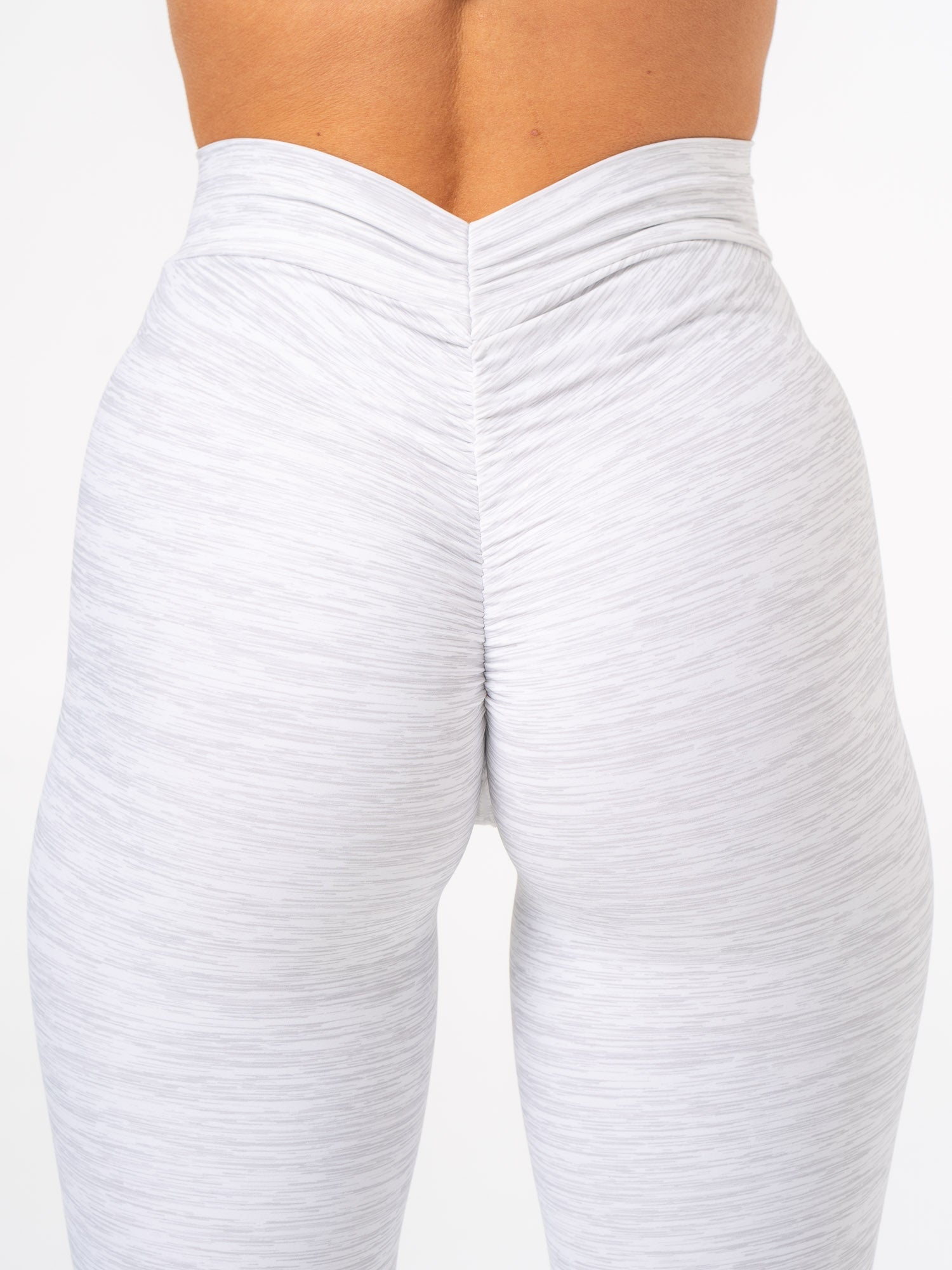 NKD V Scrunch Leggings - Grey Marl 3 NKD V Scrunch Leggings - Grey Marl