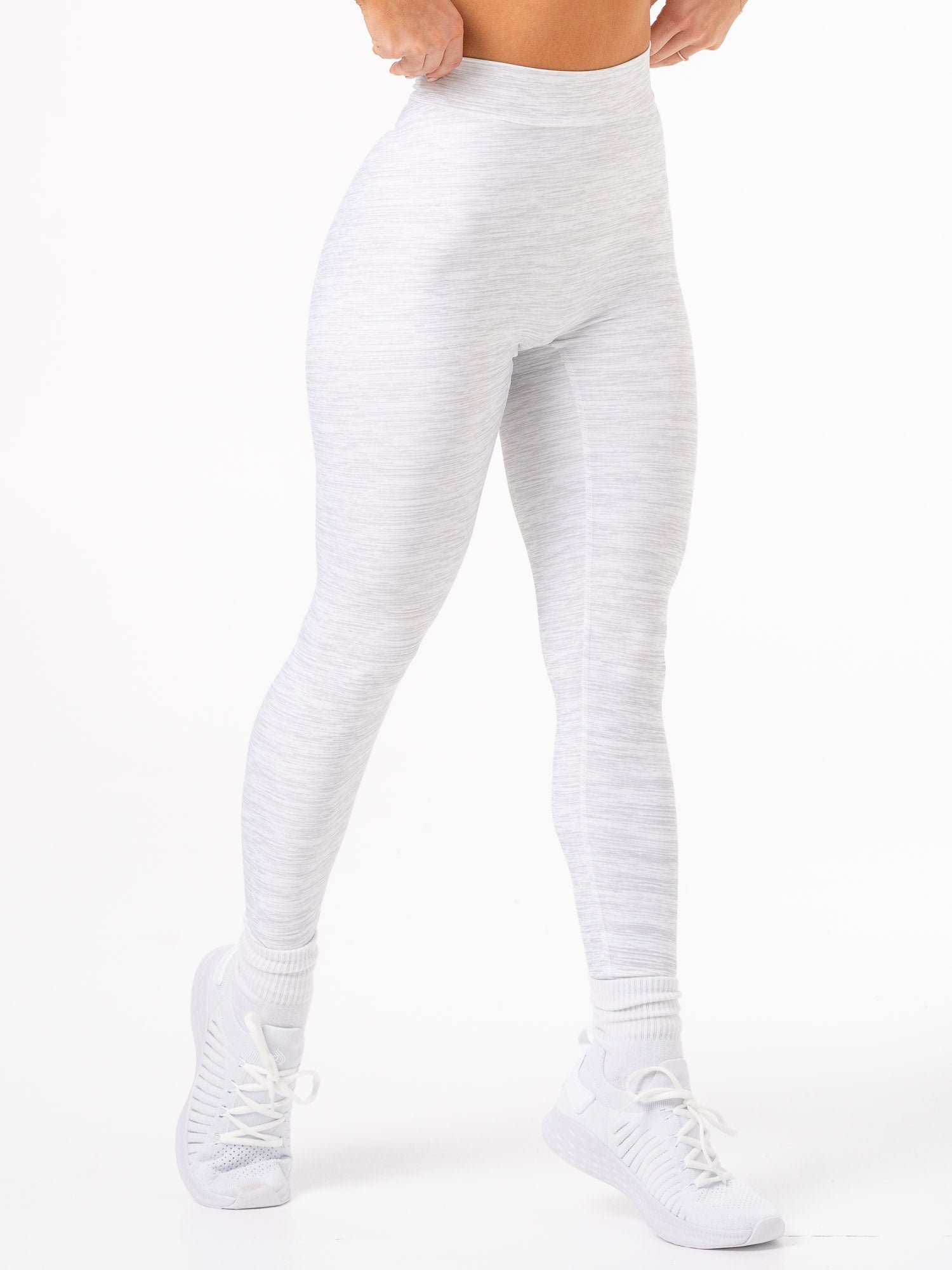 NKD V Scrunch Leggings - Grey Marl 4 NKD V Scrunch Leggings - Grey Marl