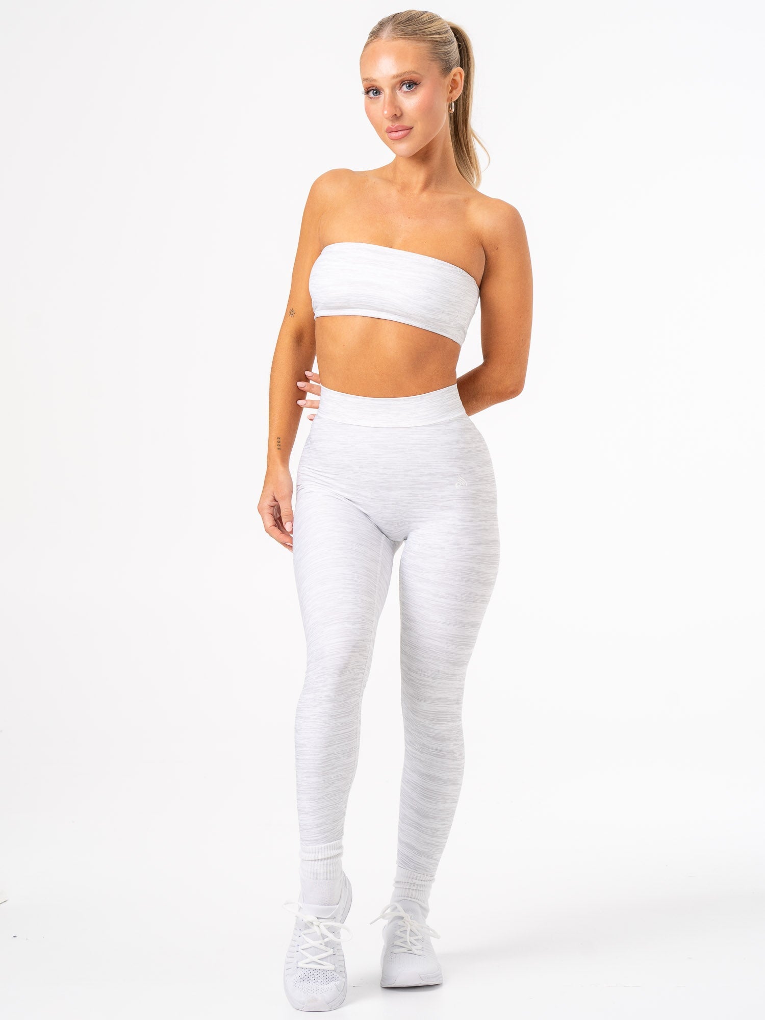 NKD V Scrunch Leggings - Grey Marl 6 NKD V Scrunch Leggings - Grey Marl