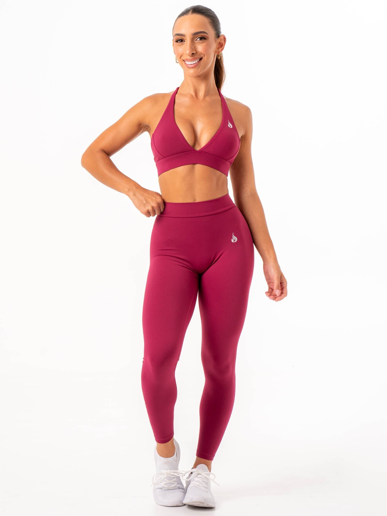 NKD V Scrunch Leggings - Wine 6 NKD V Scrunch Leggings - Wine