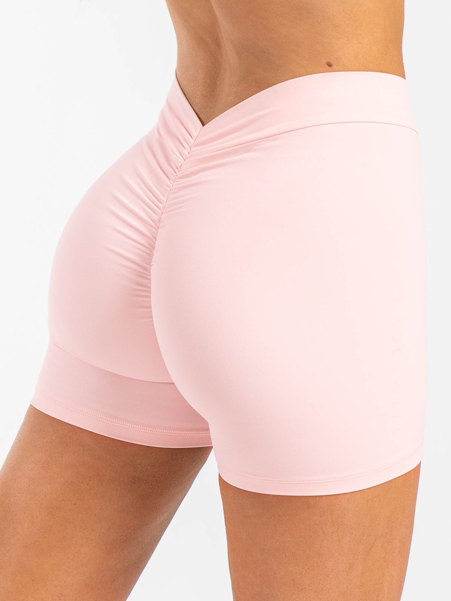 NKD V Scrunch Shorts - Pink Musk 1 NKD V Scrunch Shorts - Pink Musk