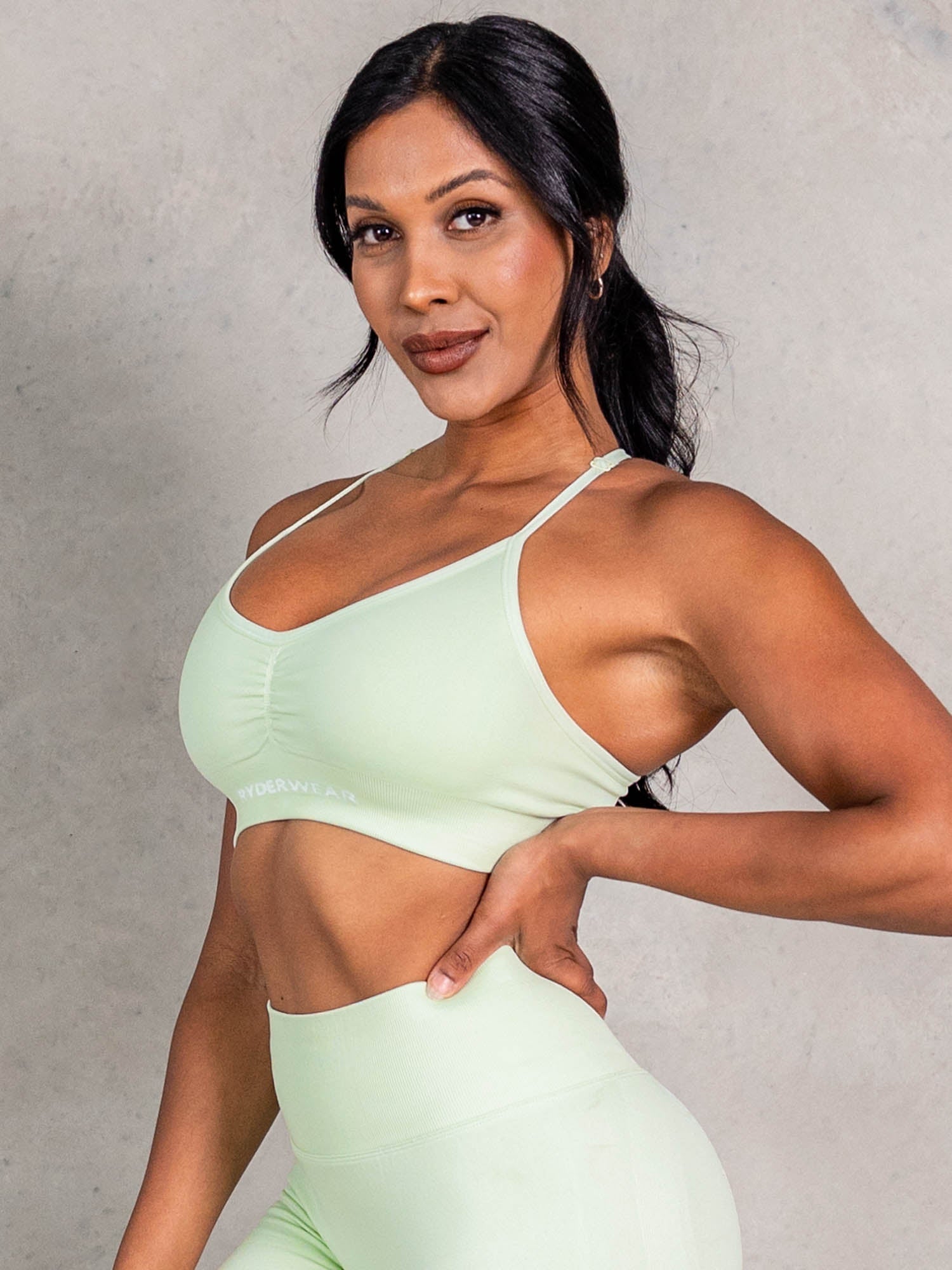 NRG Seamless Sports Bra - Matcha 3 NRG Seamless Sports Bra - Matcha