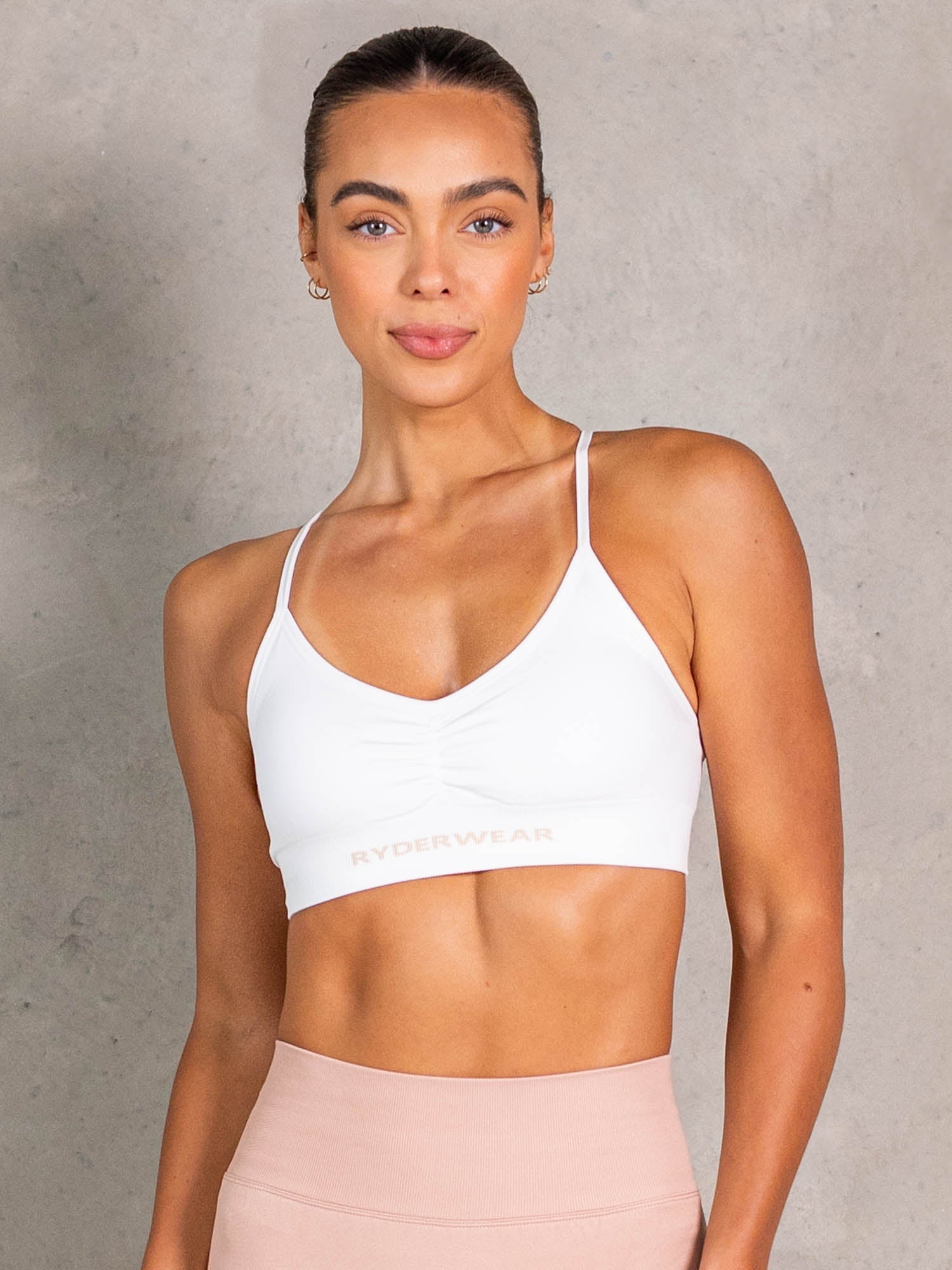 NRG Seamless Sports Bra - White 1 NRG Seamless Sports Bra - White
