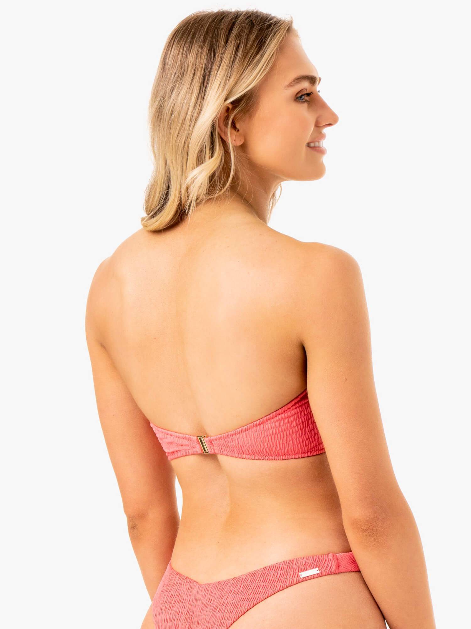 Paradise Bandeau Bikini Top - Coral 3 Paradise Bandeau Bikini Top - Coral