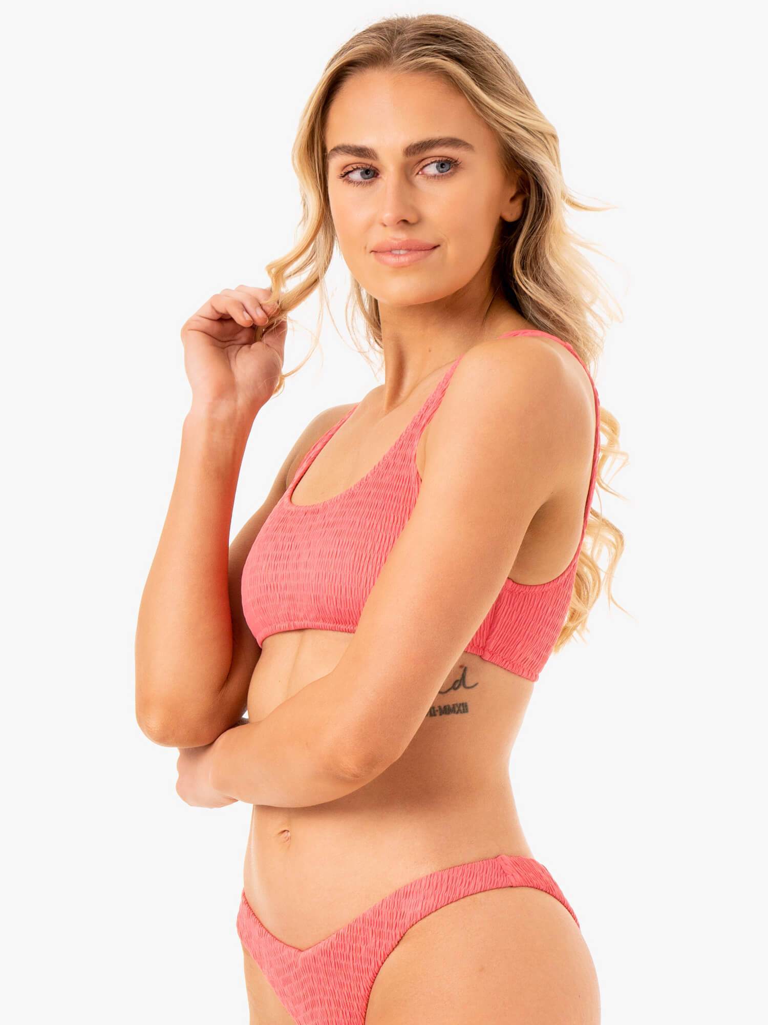 Paradise Scoop Bikini Top - Coral 3 Paradise Scoop Bikini Top - Coral