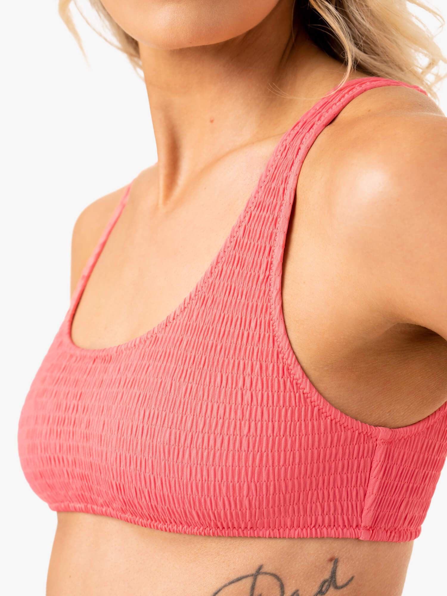 Paradise Scoop Bikini Top - Coral 4 Paradise Scoop Bikini Top - Coral