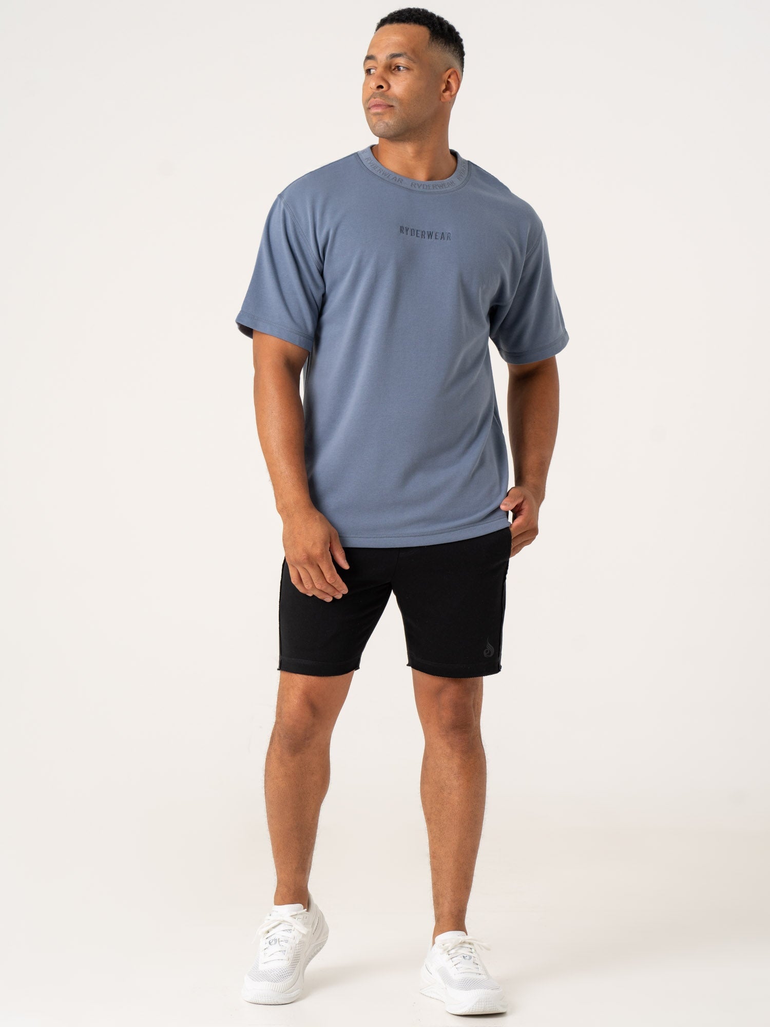Pursuit Fleece T-Shirt - Denim Blue 5 Pursuit Fleece T-Shirt - Denim Blue