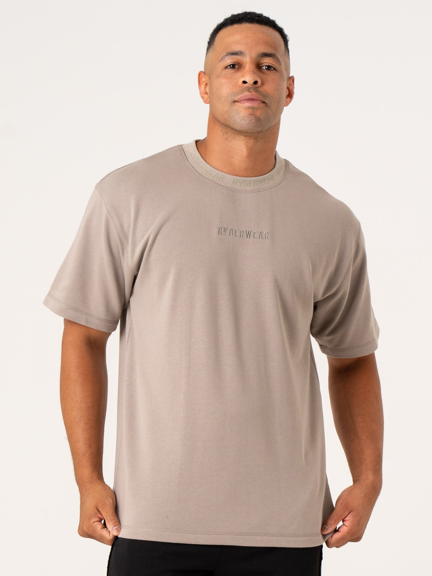 Pursuit Fleece T-Shirt - Taupe 4 Pursuit Fleece T-Shirt - Taupe
