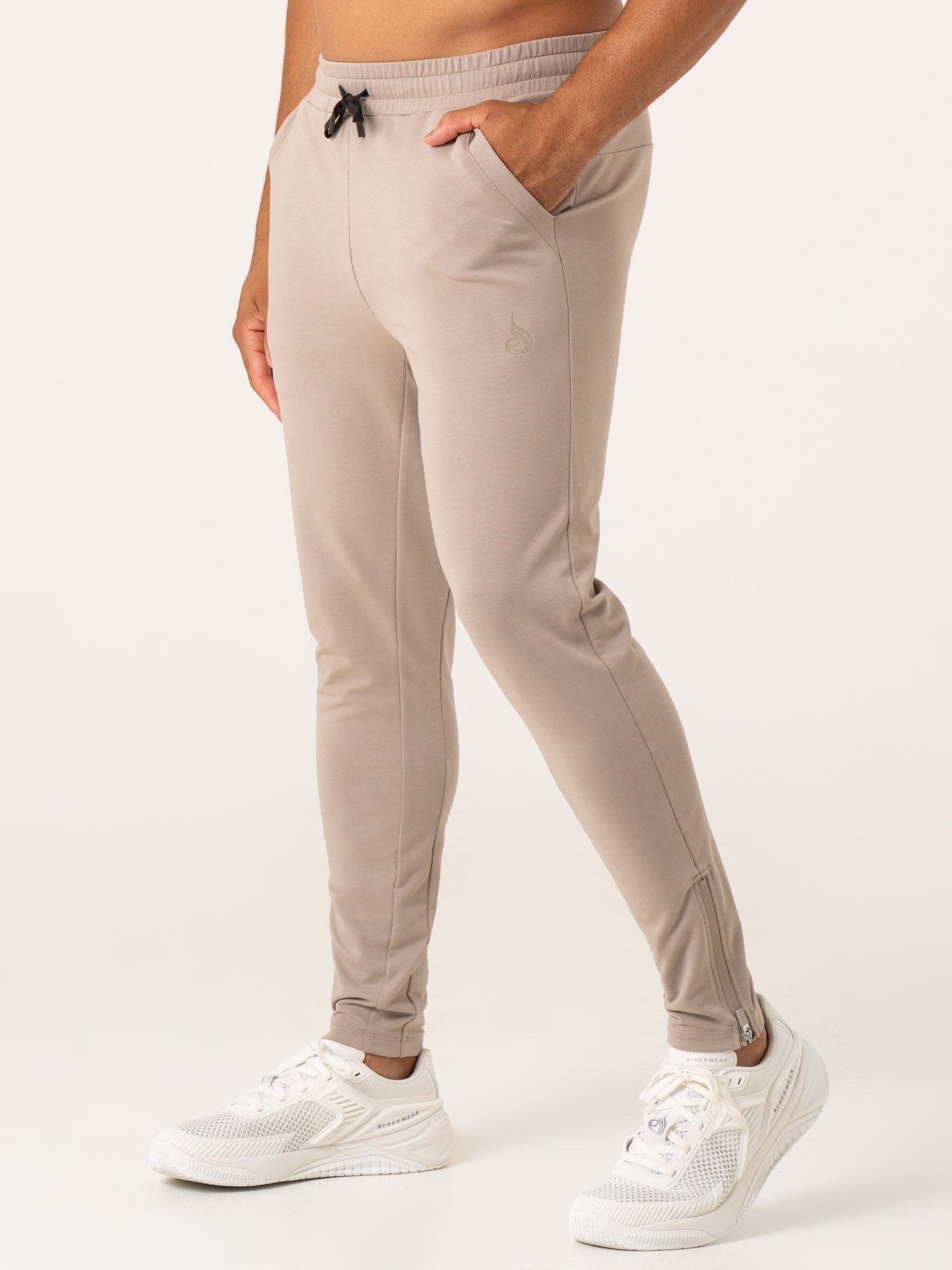 Pursuit Gym Track Pants - Taupe 1 Pursuit Gym Track Pants - Taupe