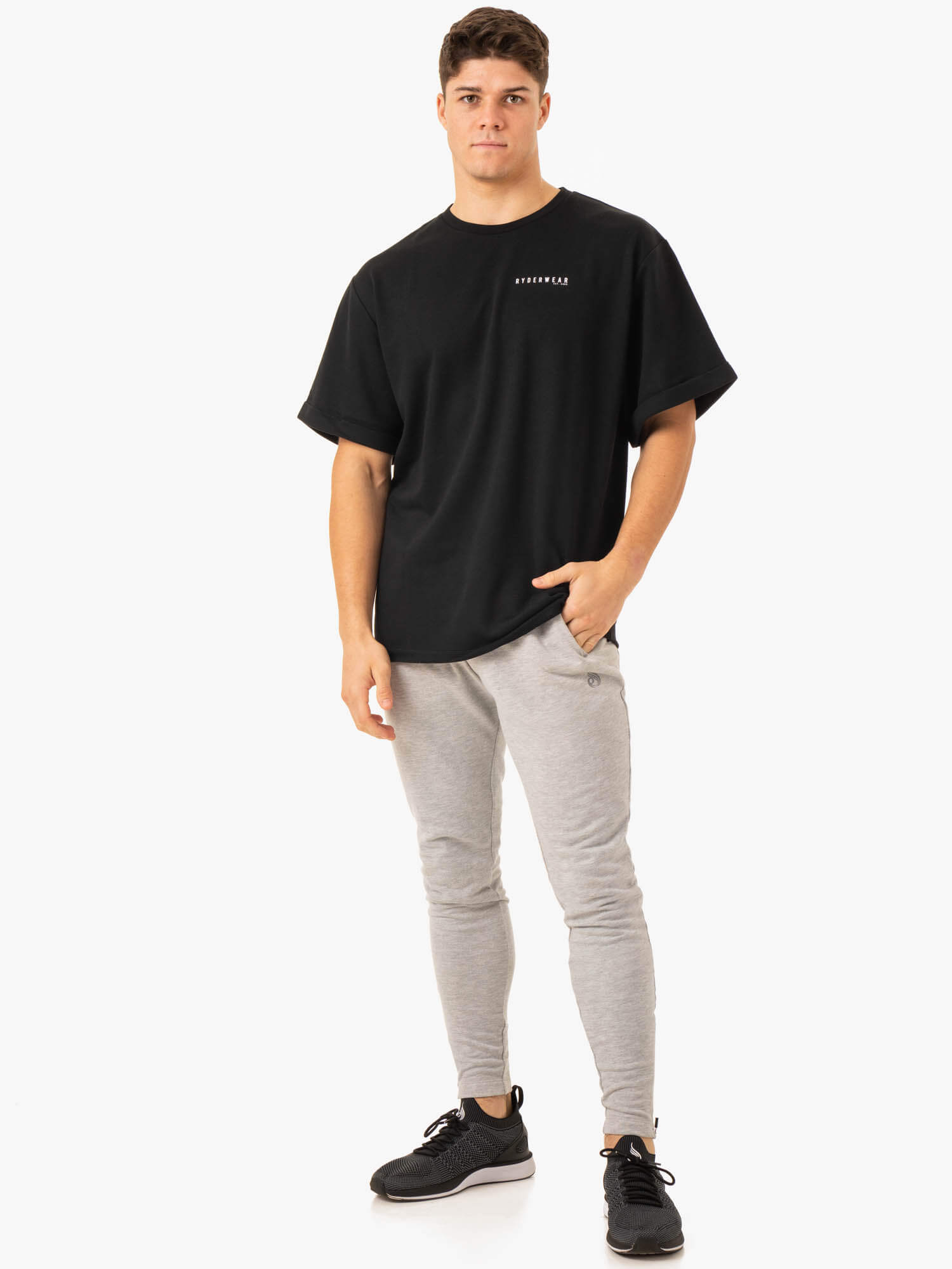 Pursuit Oversized Fleece T-Shirt - Black 4 Pursuit Oversized Fleece T-Shirt - Black