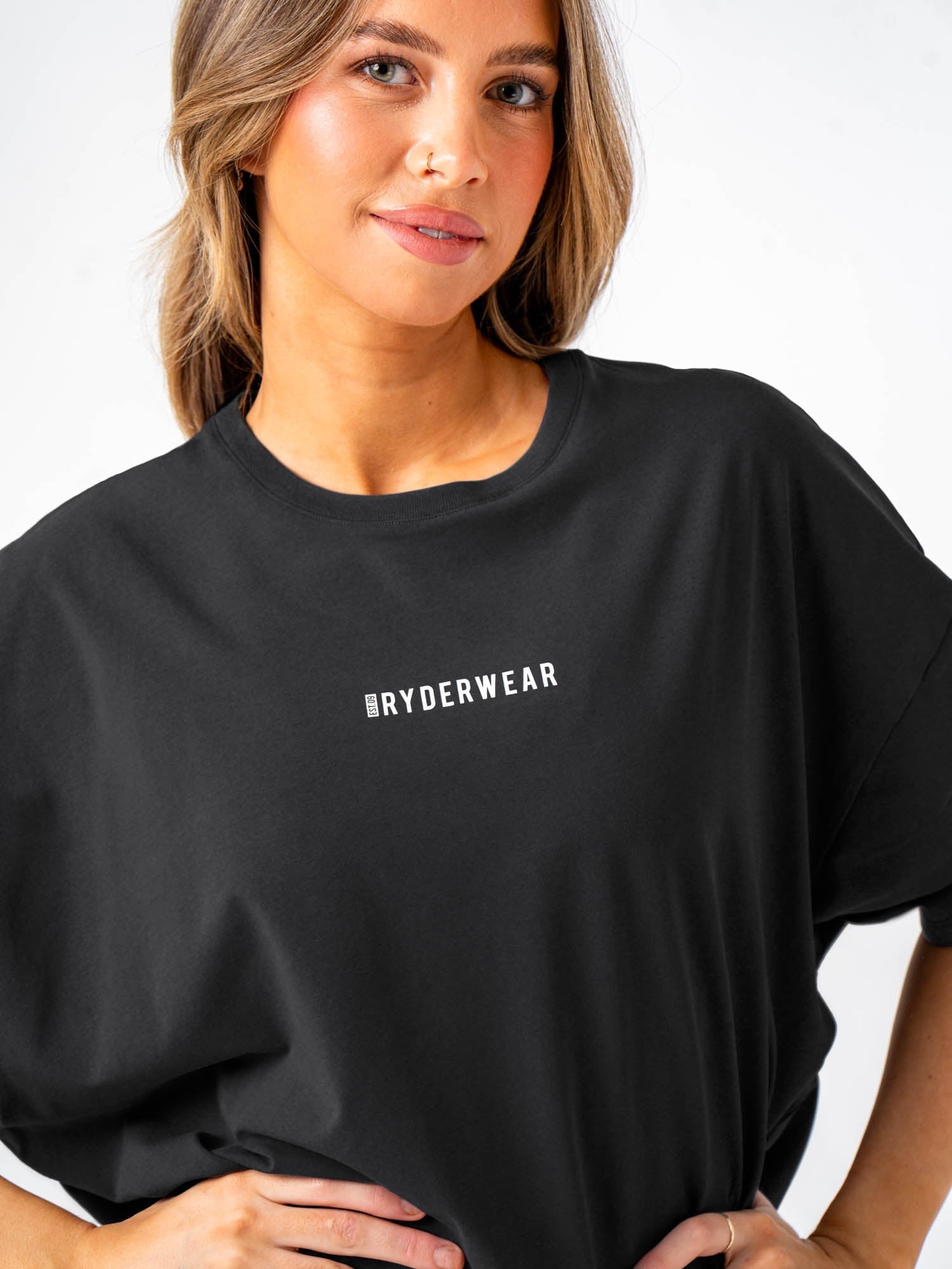 Pursuit Oversized T-Shirt - Black Stonewash 2 Pursuit Oversized T-Shirt - Black Stonewash