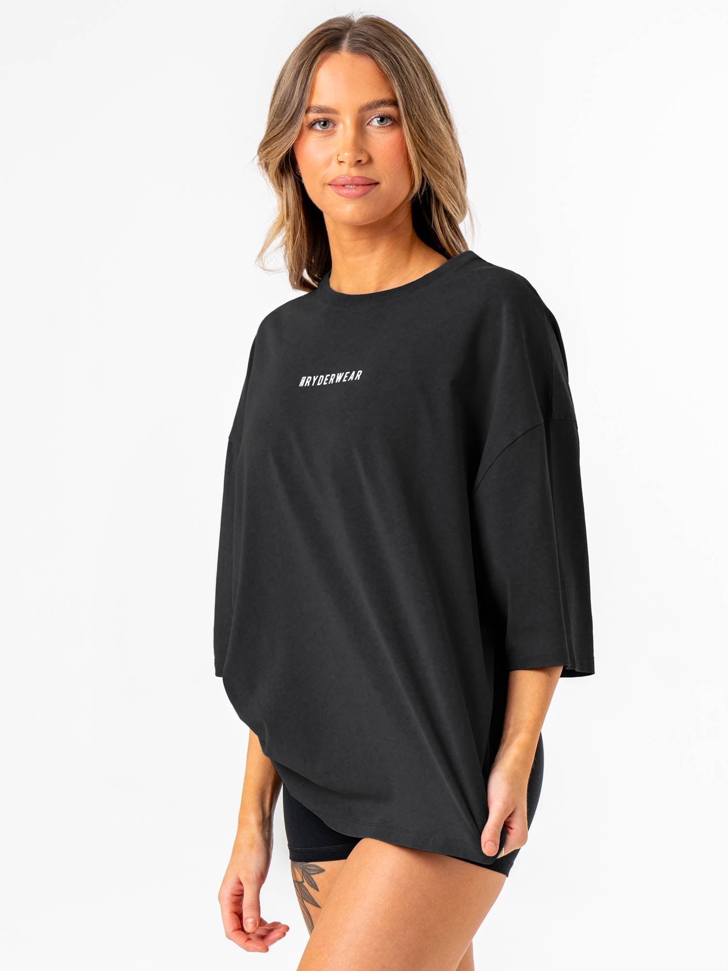 Pursuit Oversized T-Shirt - Black Stonewash 4 Pursuit Oversized T-Shirt - Black Stonewash
