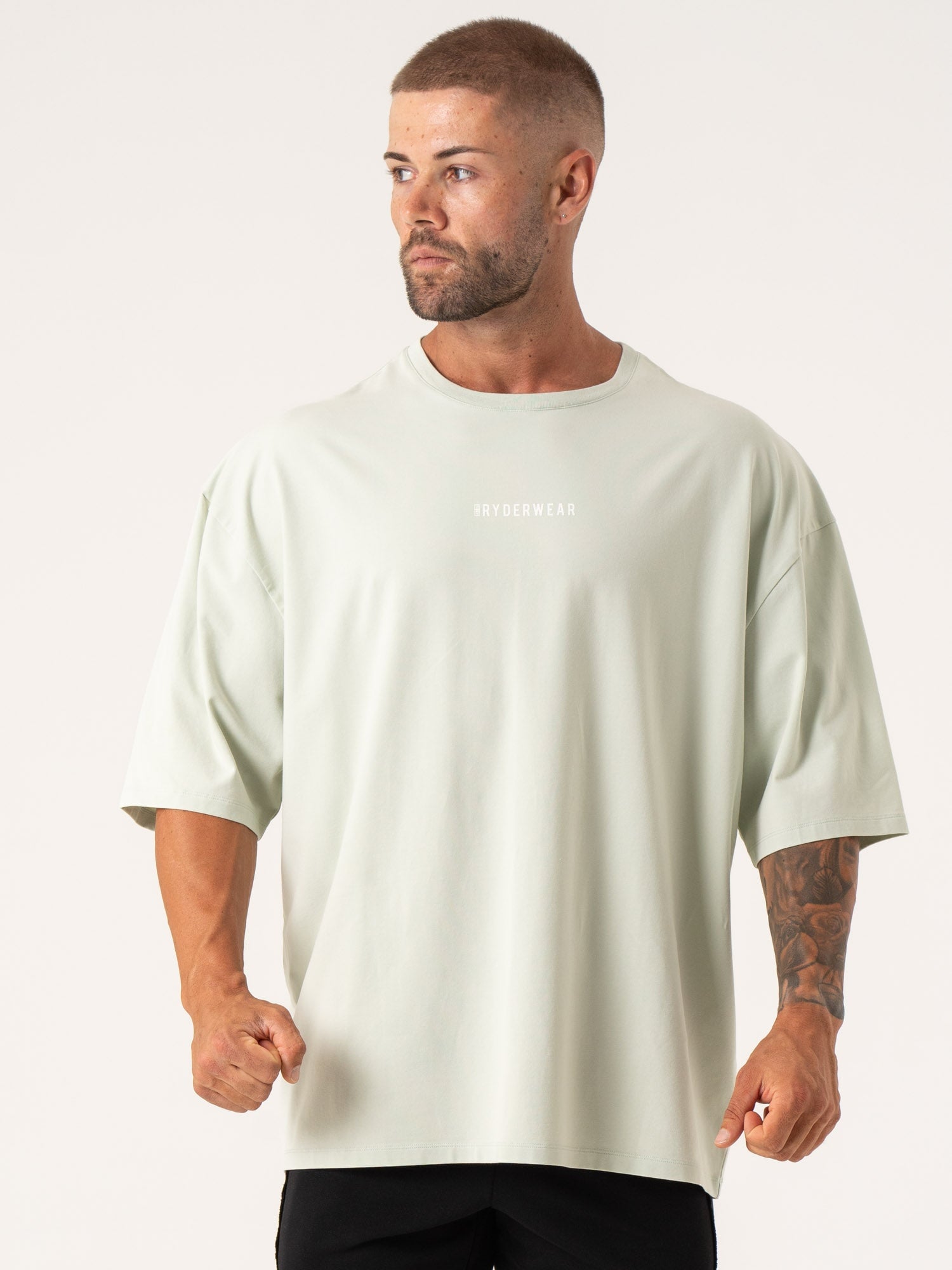 Pursuit Oversized T-Shirt - Spearmint Stonewash 1 Pursuit Oversized T-Shirt - Spearmint Stonewash