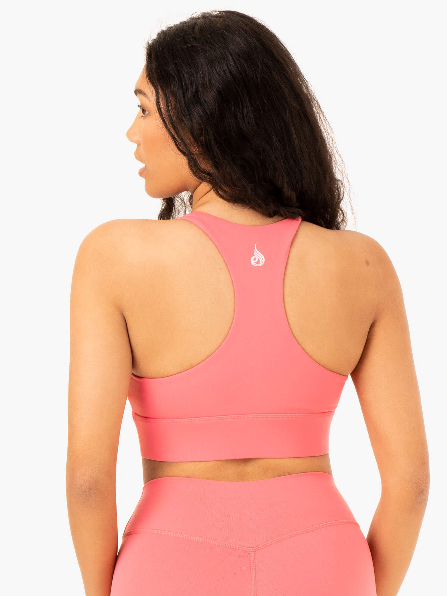Replay Cut Out Sports Bra - Coral 2 Replay Cut Out Sports Bra - Coral