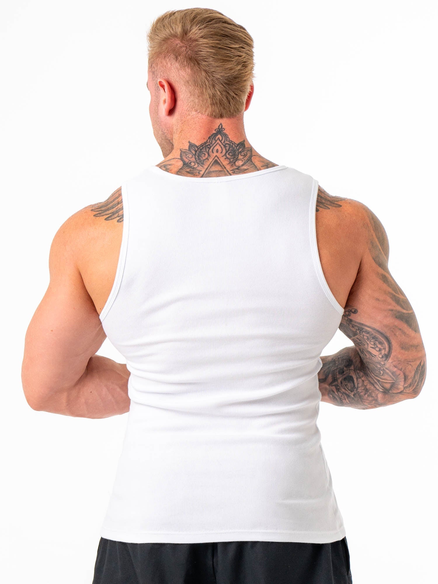 Ribbed Tank - White 3 Ribbed Tank - White