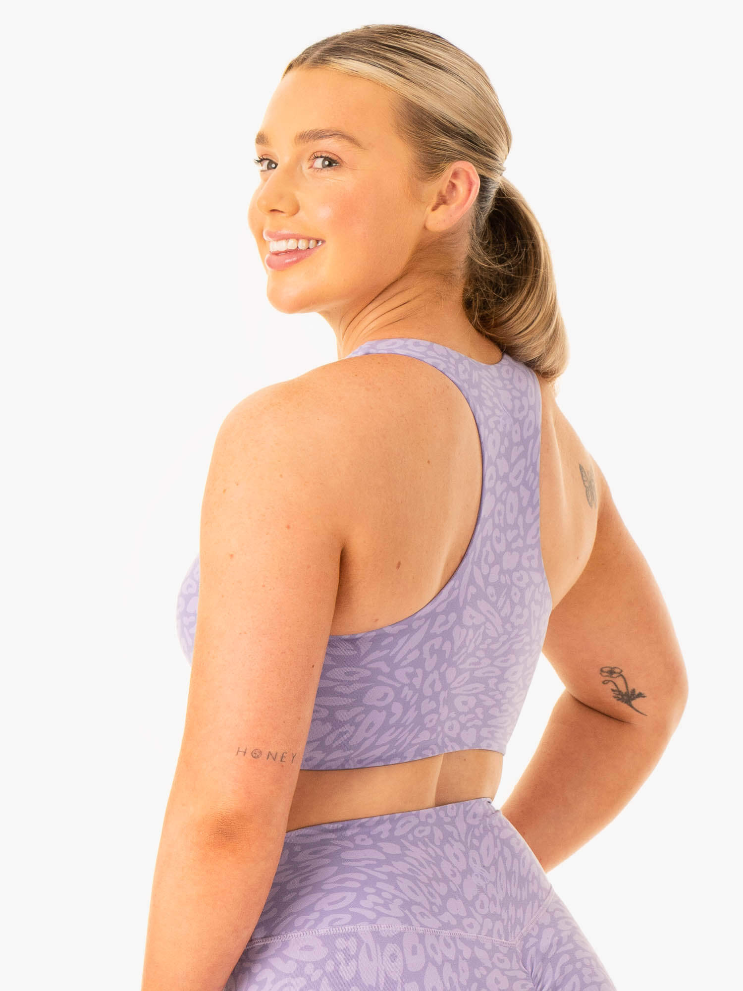 Rotation Sports Bra - Iris Leopard 5 Rotation Sports Bra - Iris Leopard