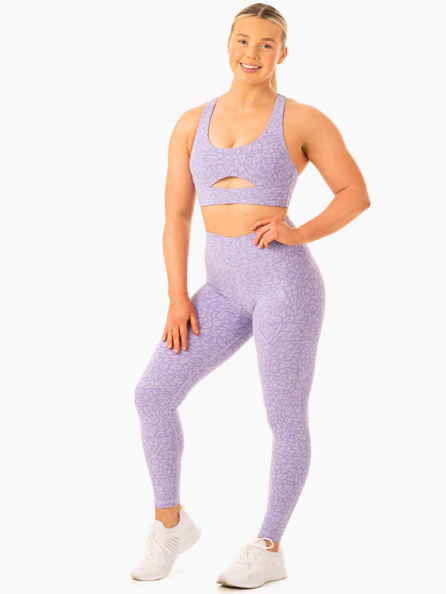 Rotation Sports Bra - Iris Leopard 6 Rotation Sports Bra - Iris Leopard