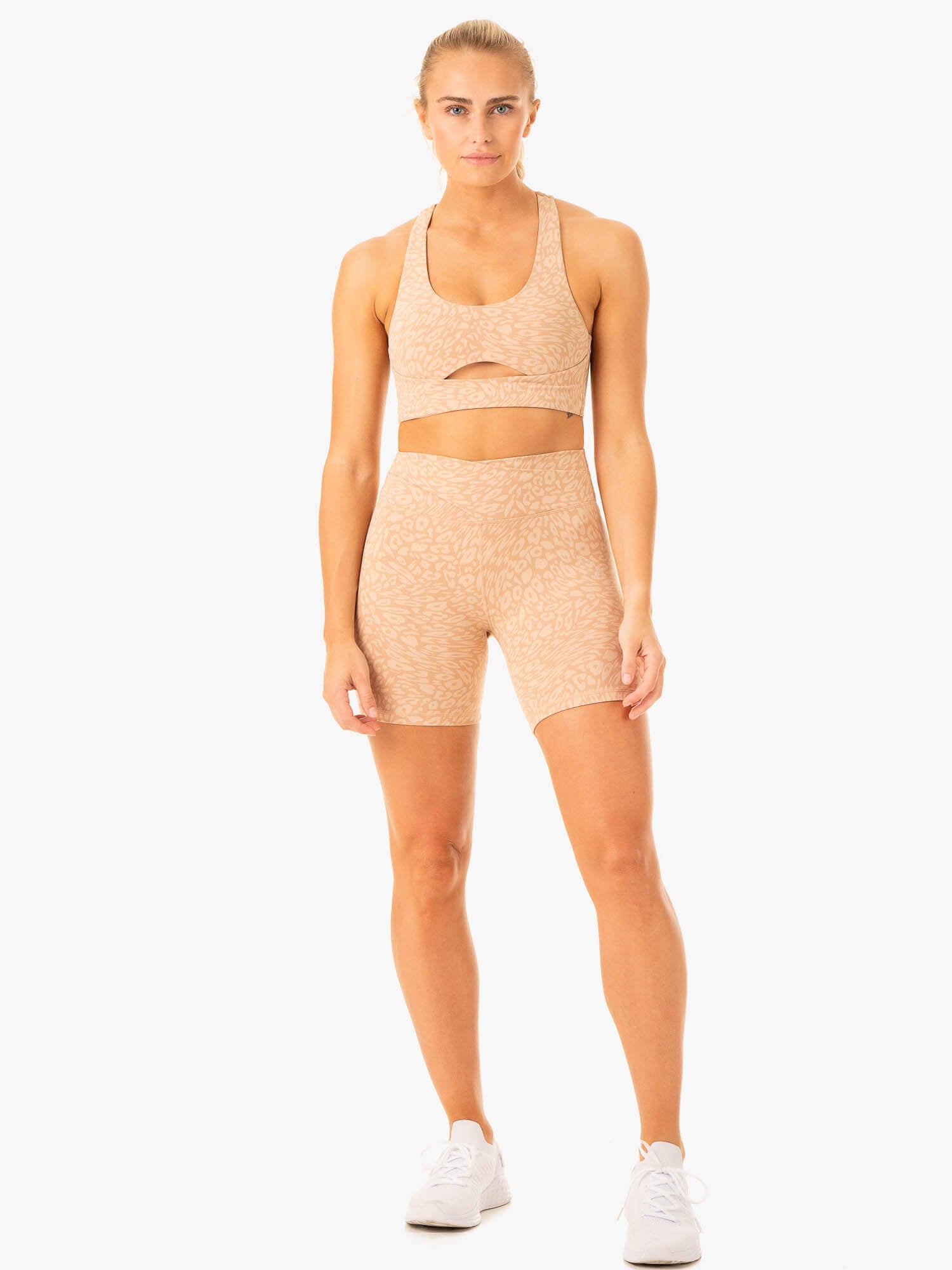 Rotation Sports Bra - Sandstone Leopard 5 Rotation Sports Bra - Sandstone Leopard