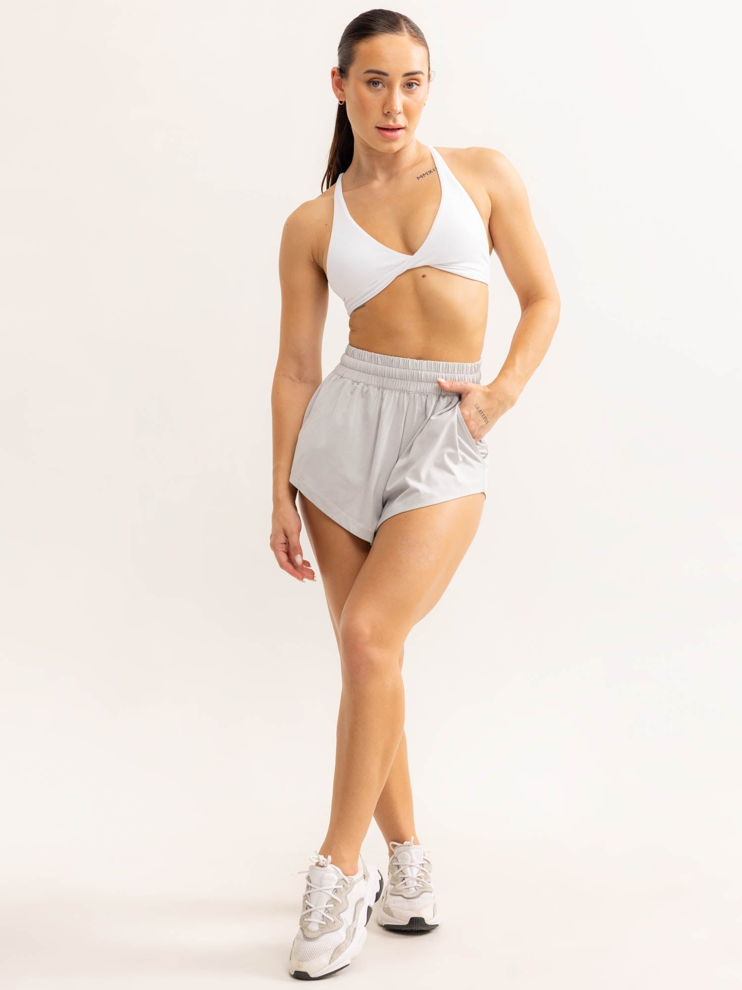 Soft Tech Shorts - Grey Marl 5 Soft Tech Shorts - Grey Marl