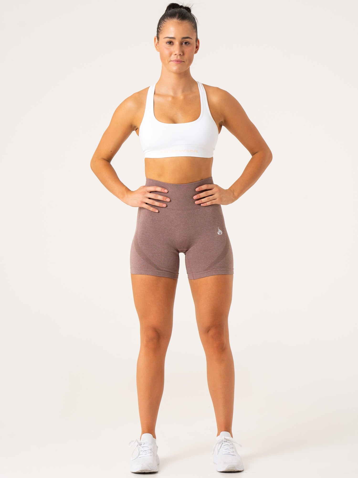 Staples Seamless Shorts - Mocha Marl 6 Staples Seamless Shorts - Mocha Marl